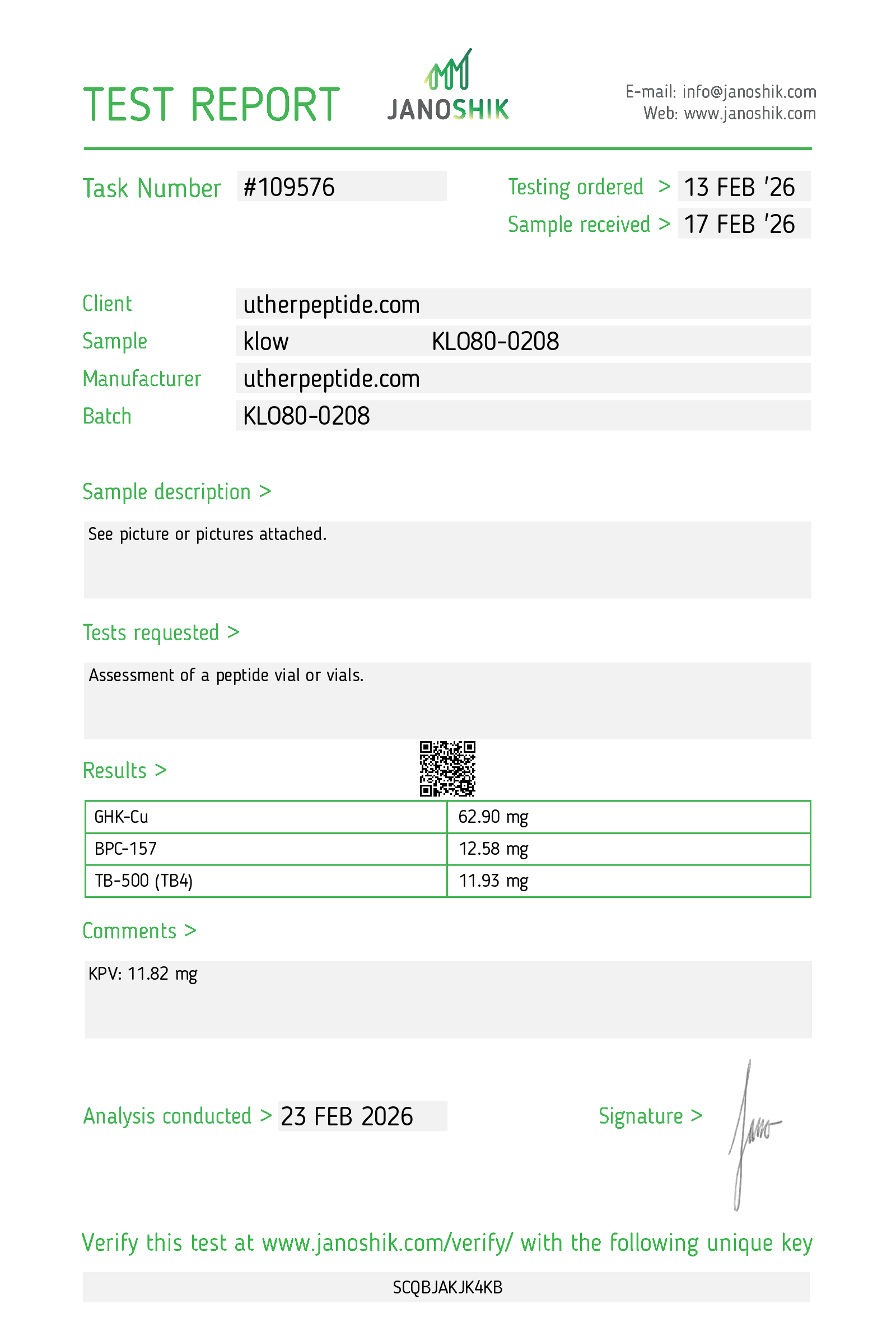 Certificate scan