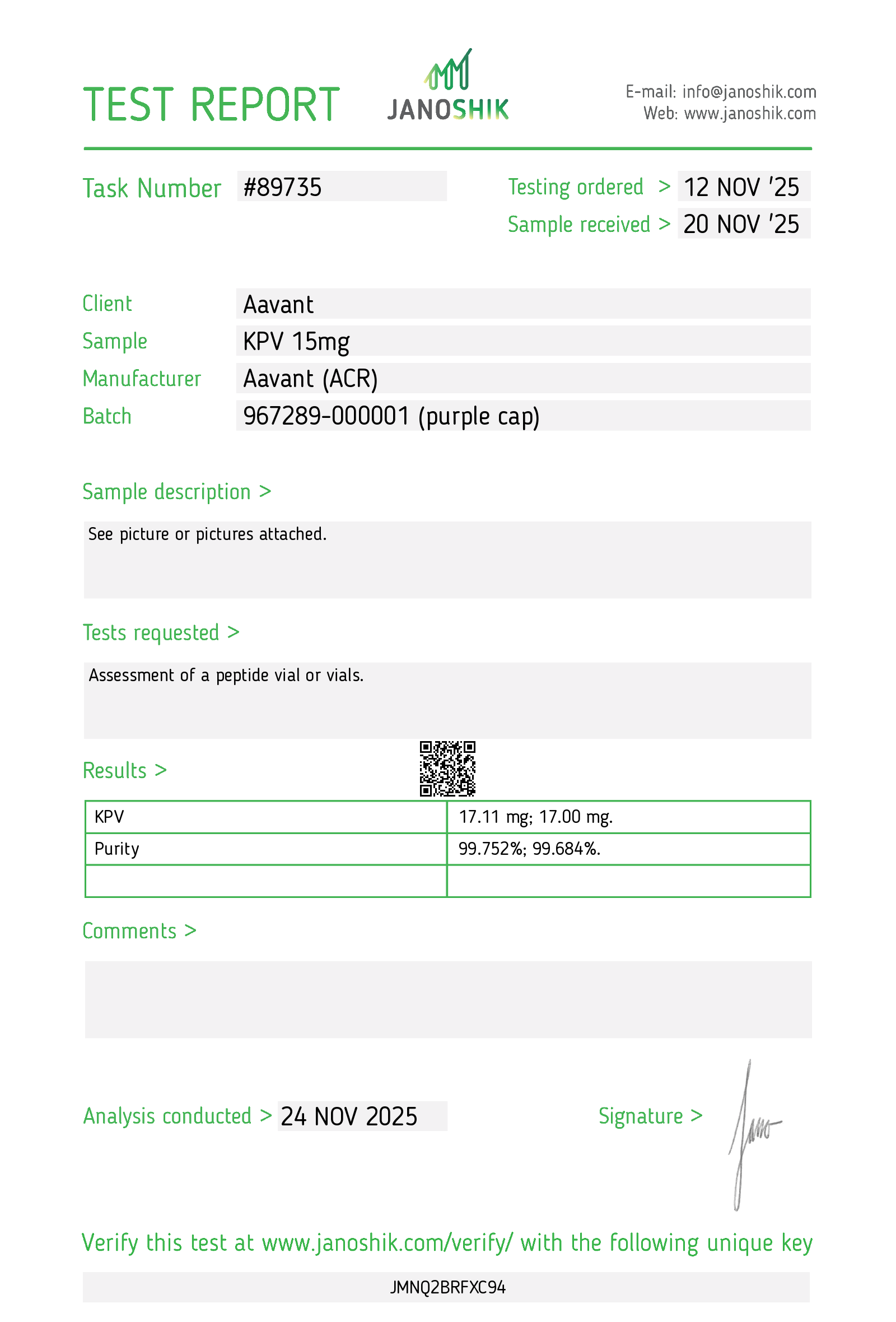 Certificate scan