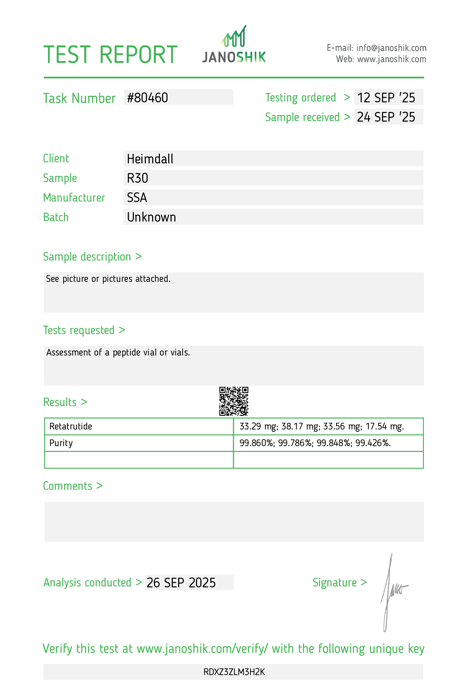 Certificate scan