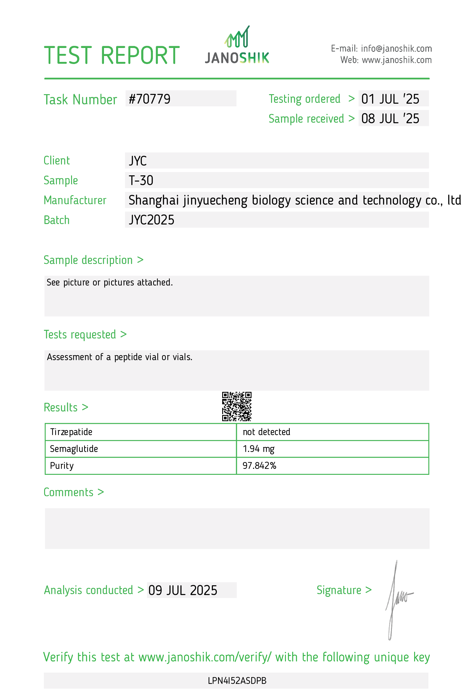 Certificate scan