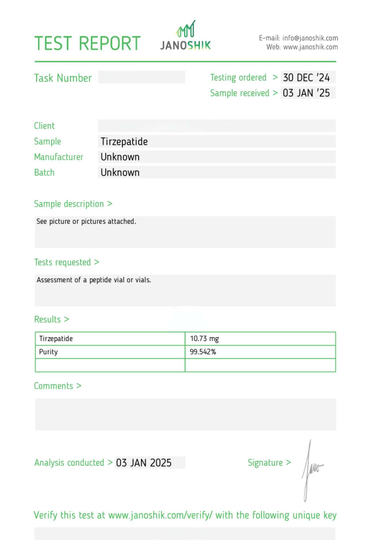 Certificate scan