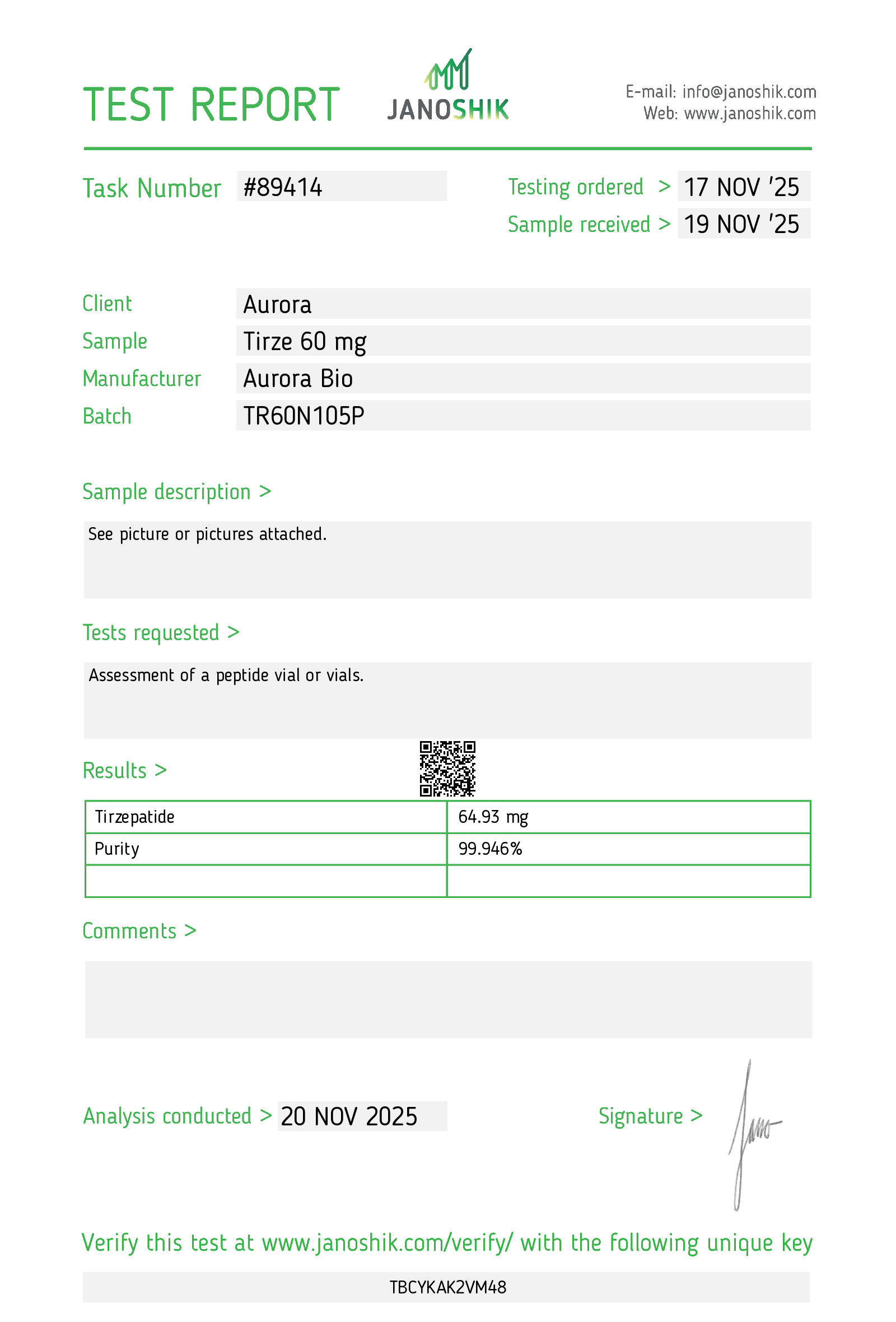 Certificate scan