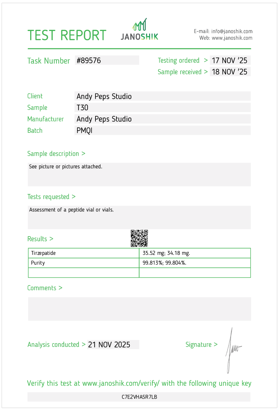 Certificate scan