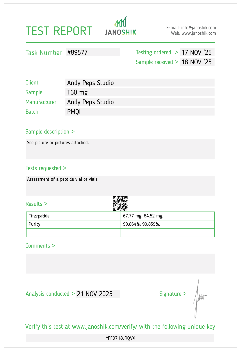 Certificate scan