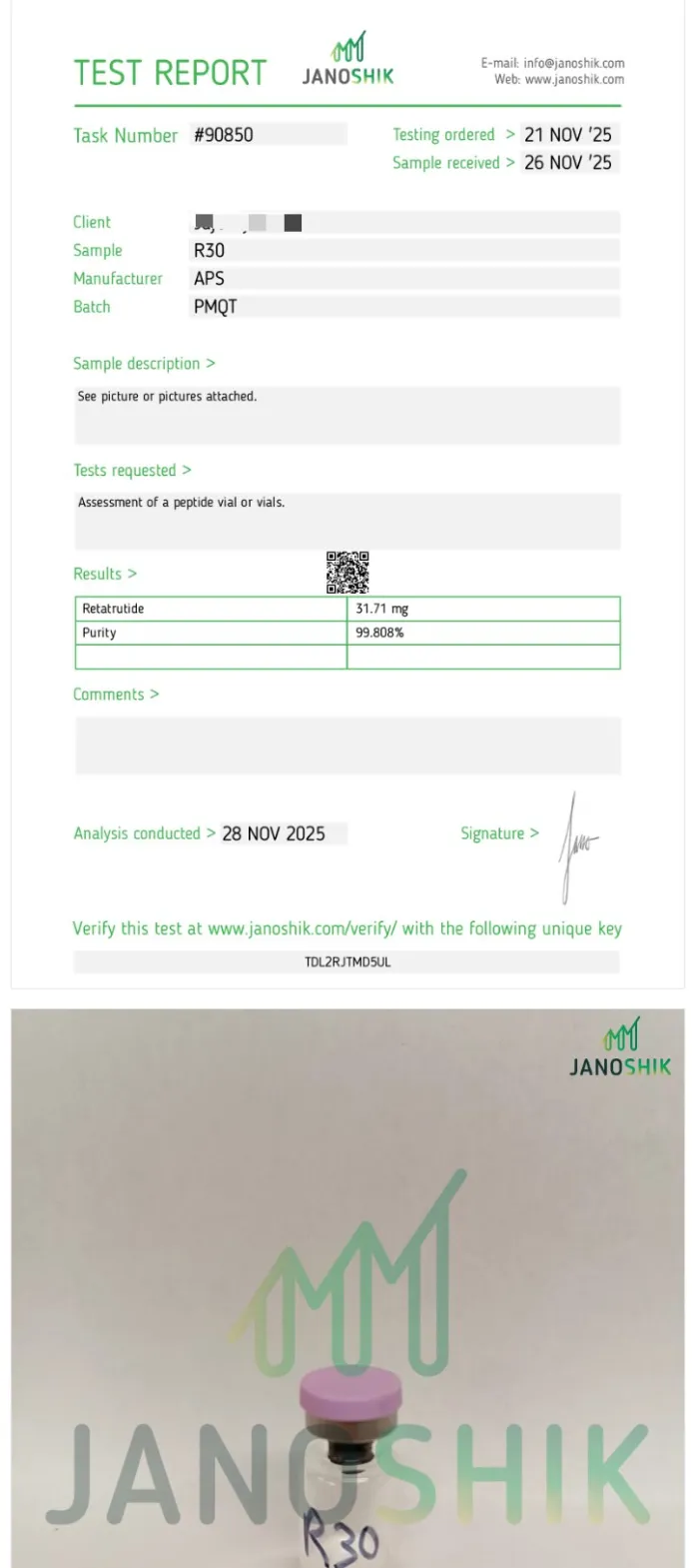 Certificate scan