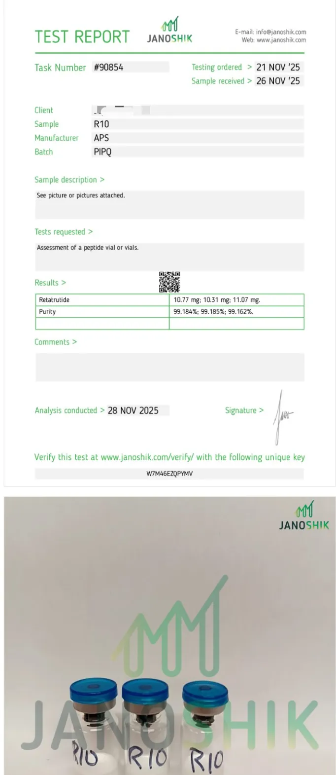 Certificate scan
