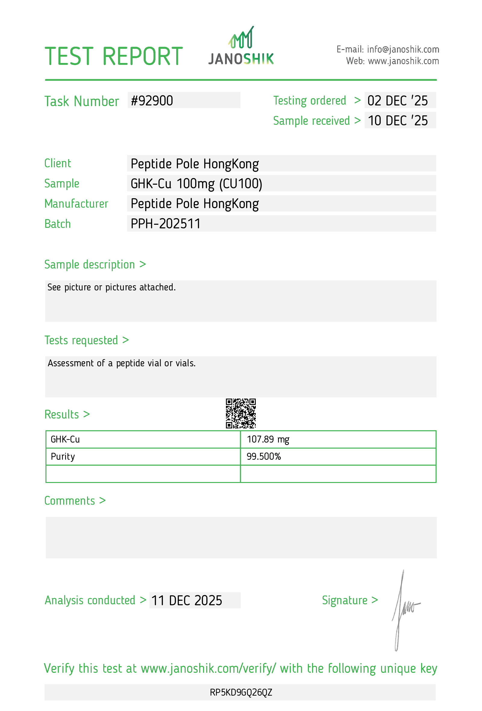 Certificate scan