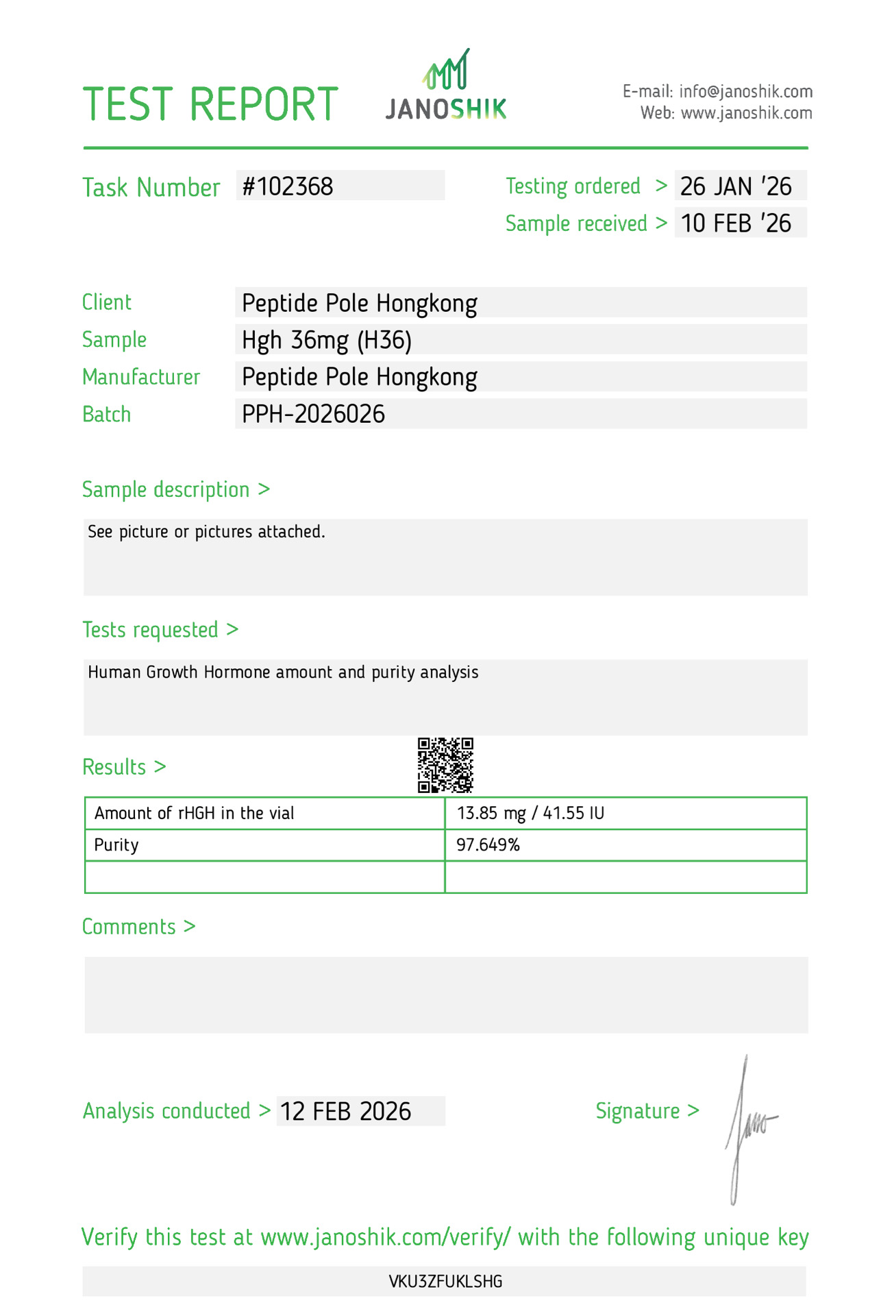 Certificate scan