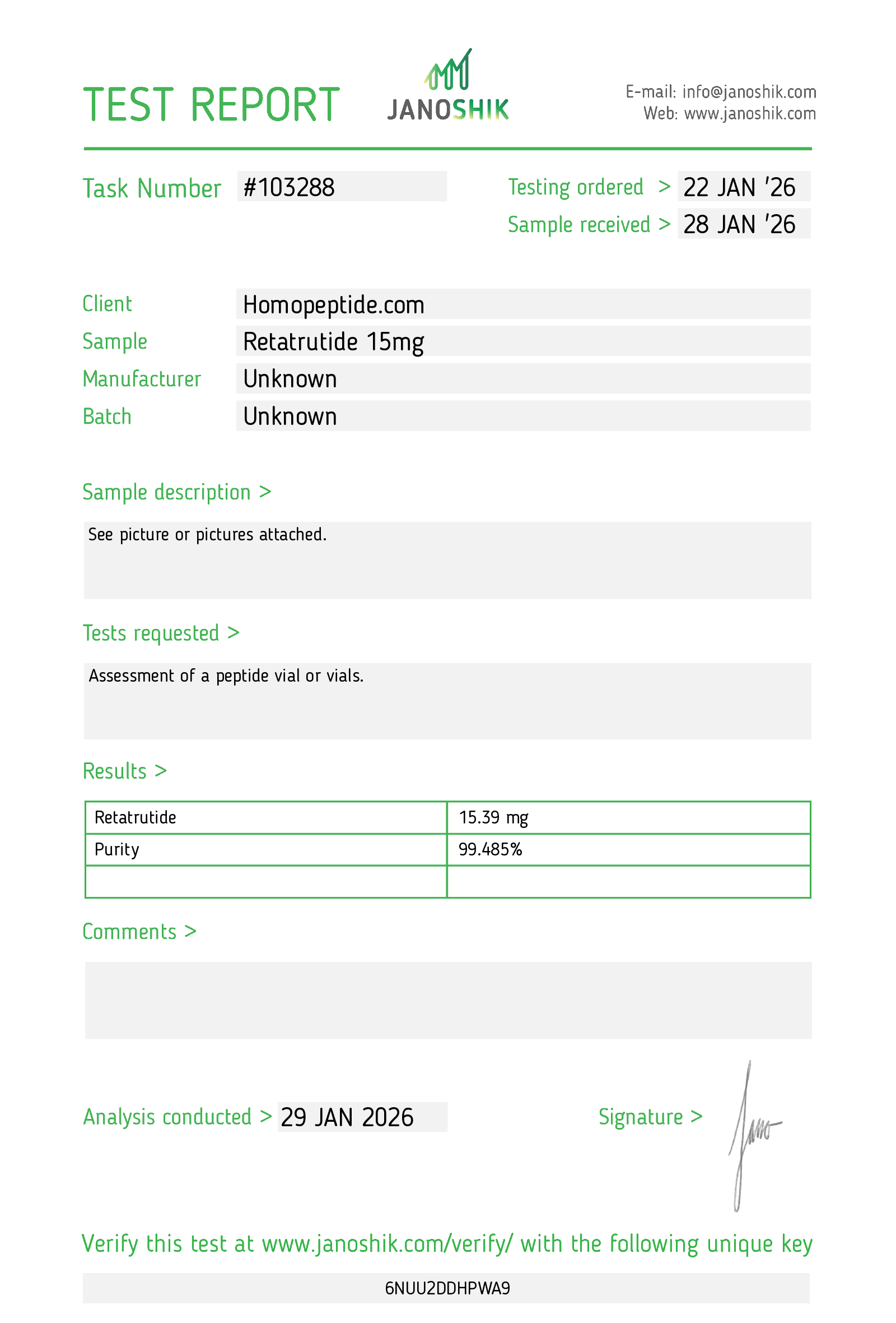 Certificate scan