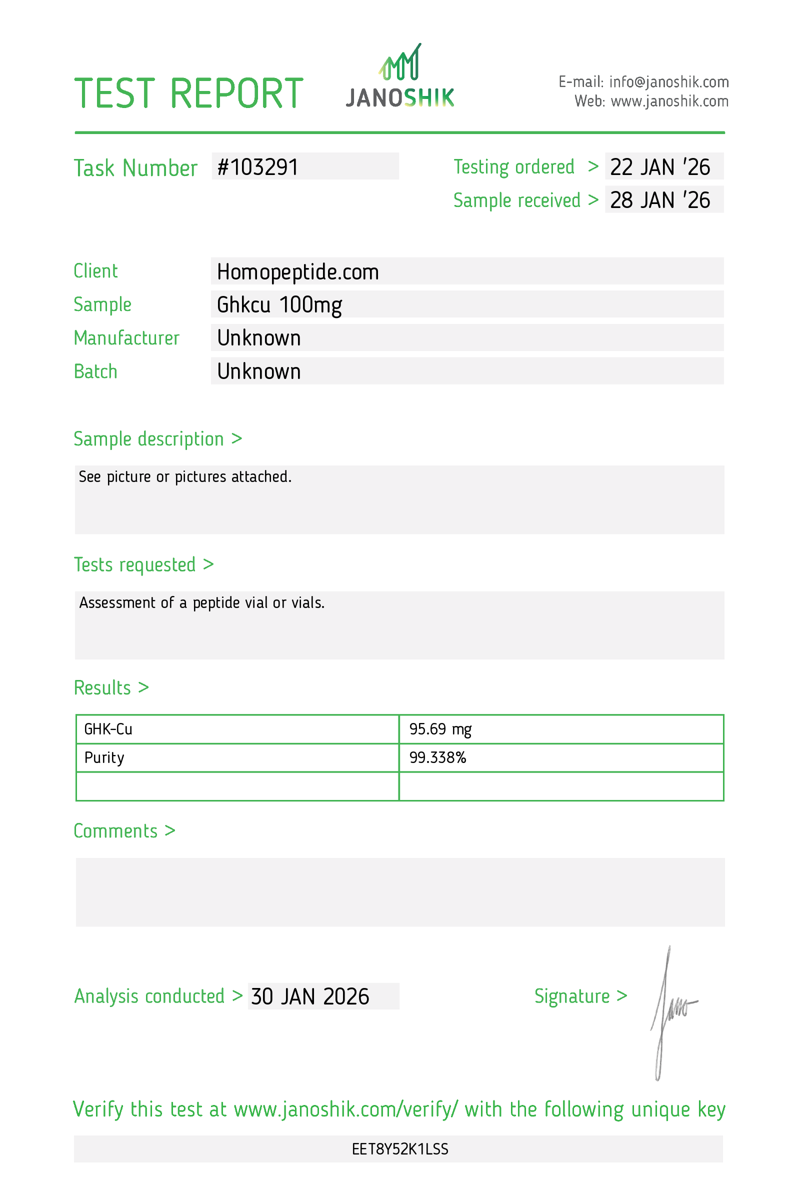 Certificate scan