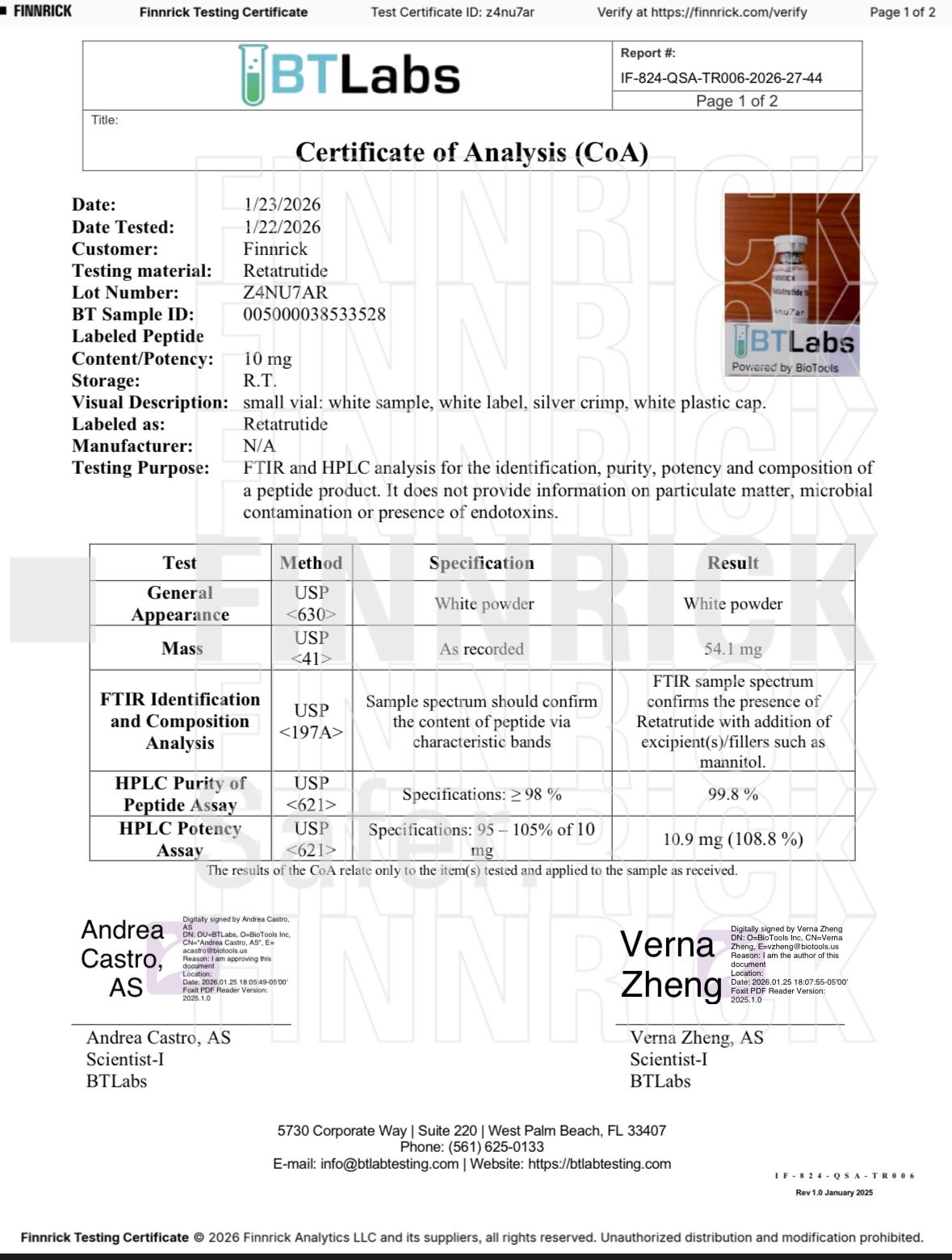 Certificate scan