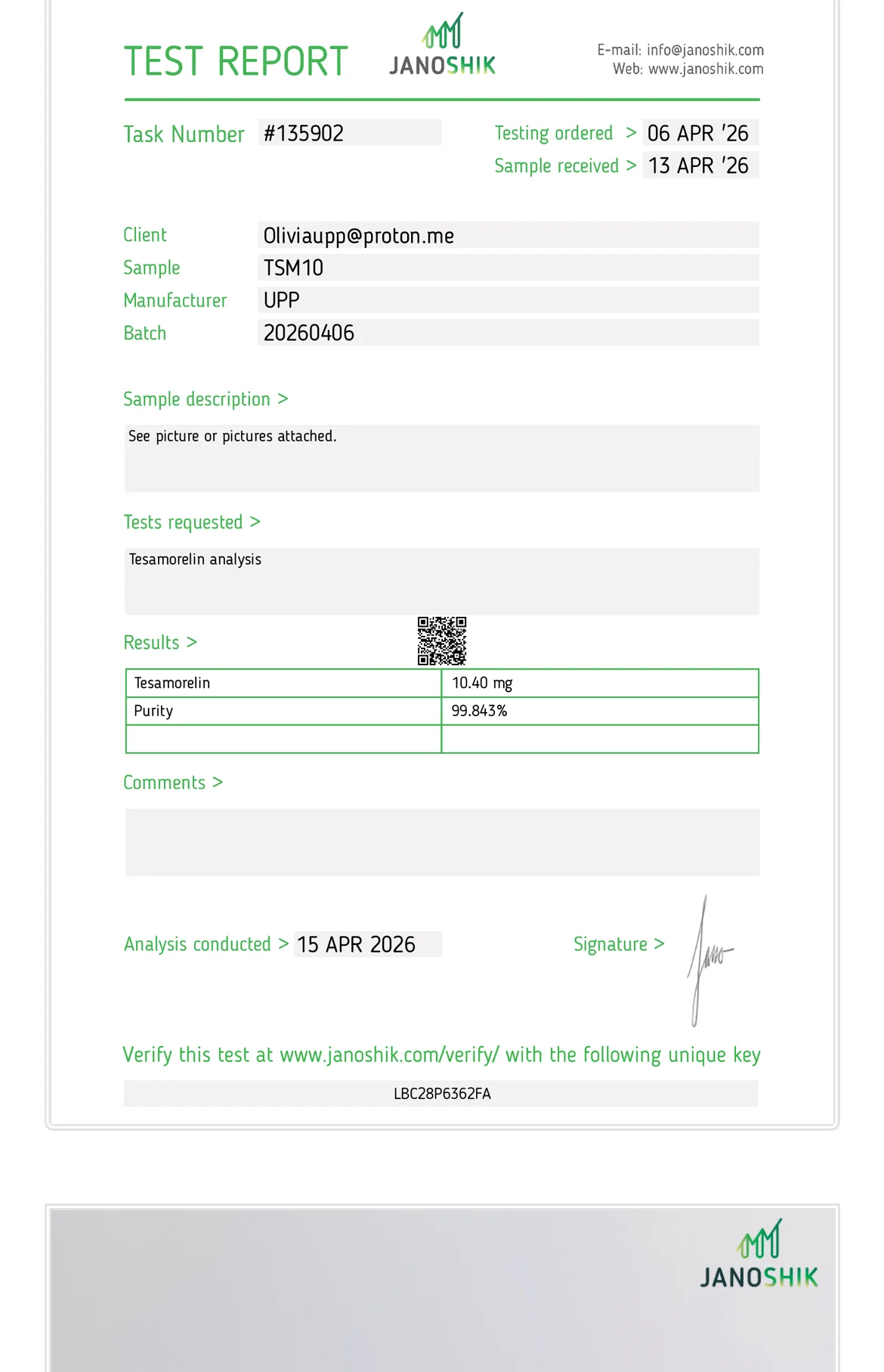 Certificate scan