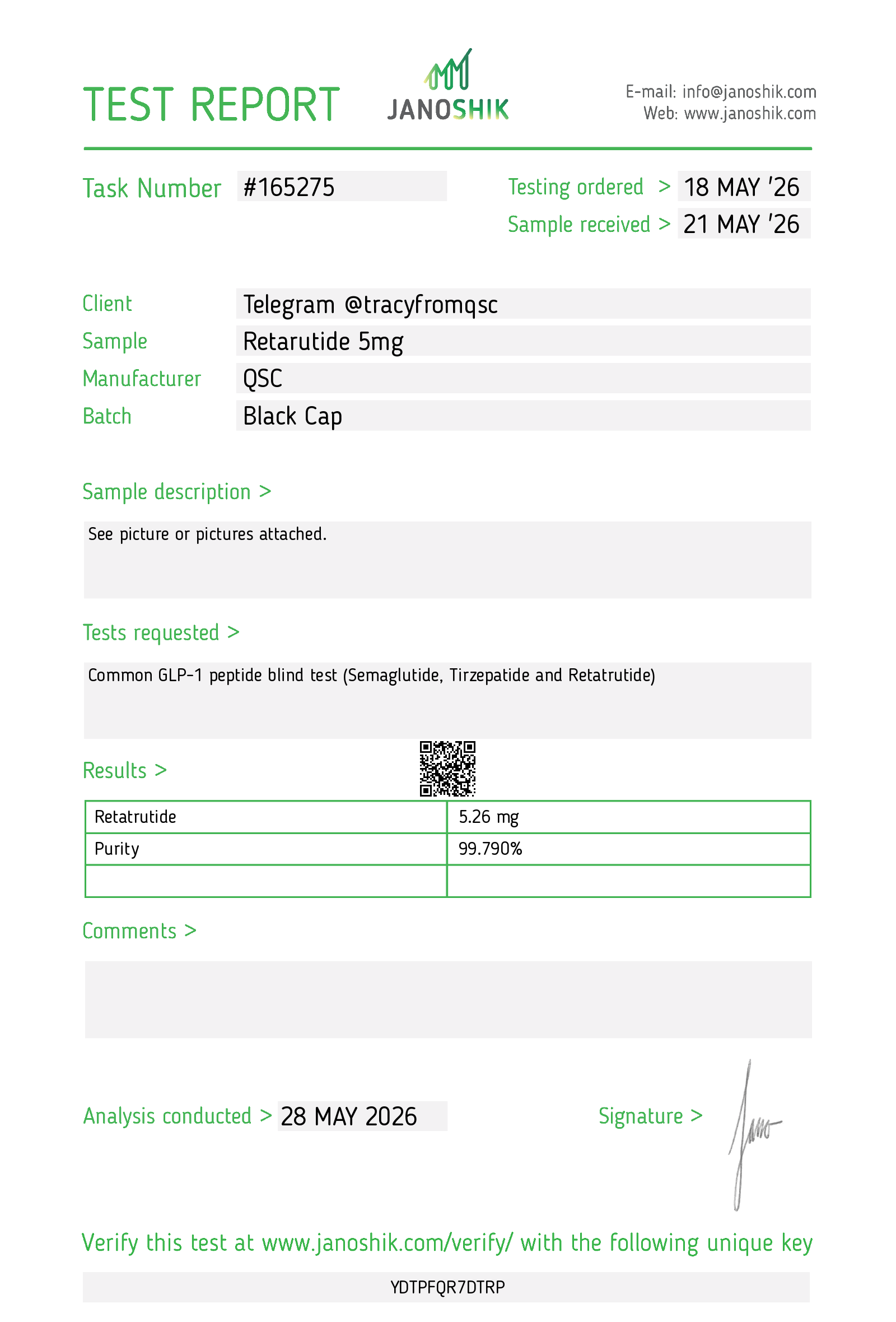 Certificate scan