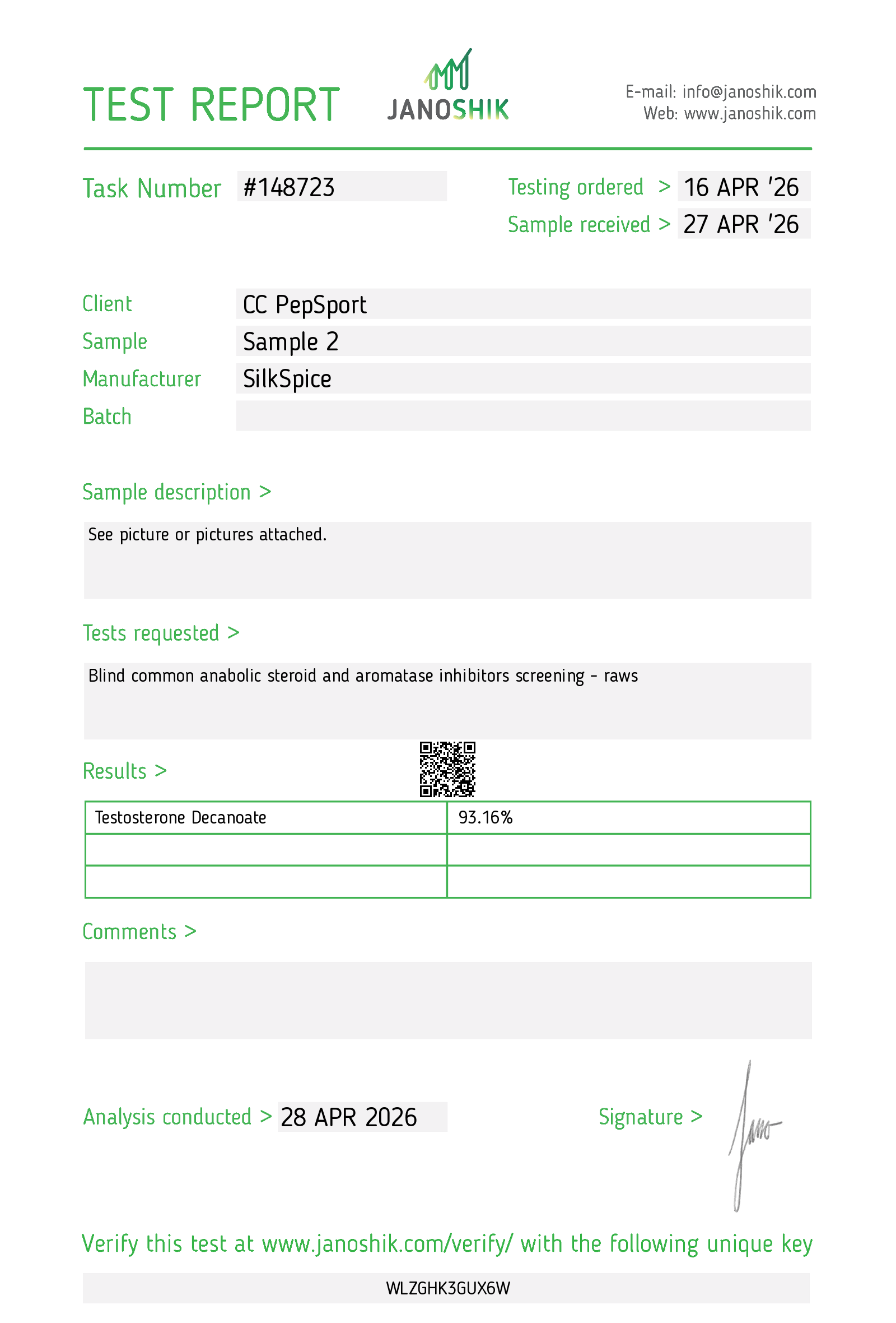 Certificate scan