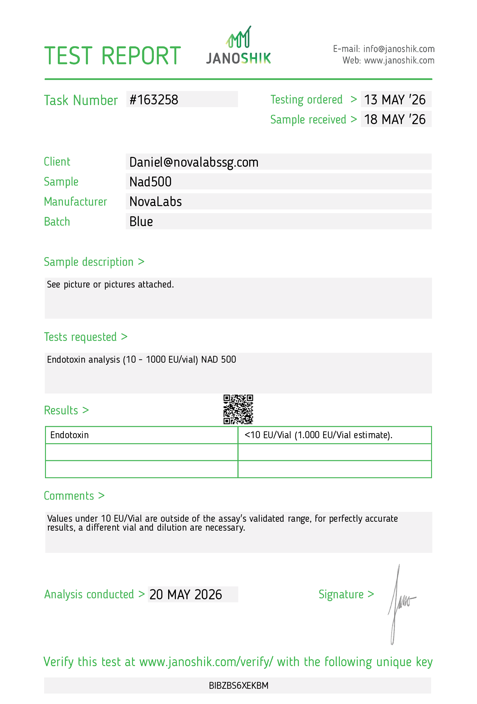 Certificate scan