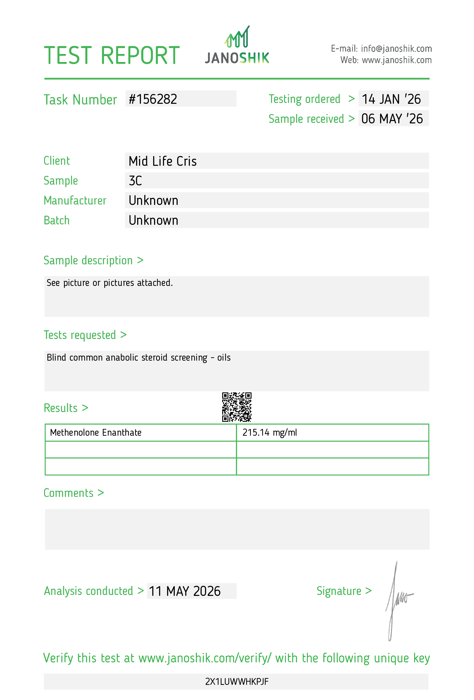 Certificate scan