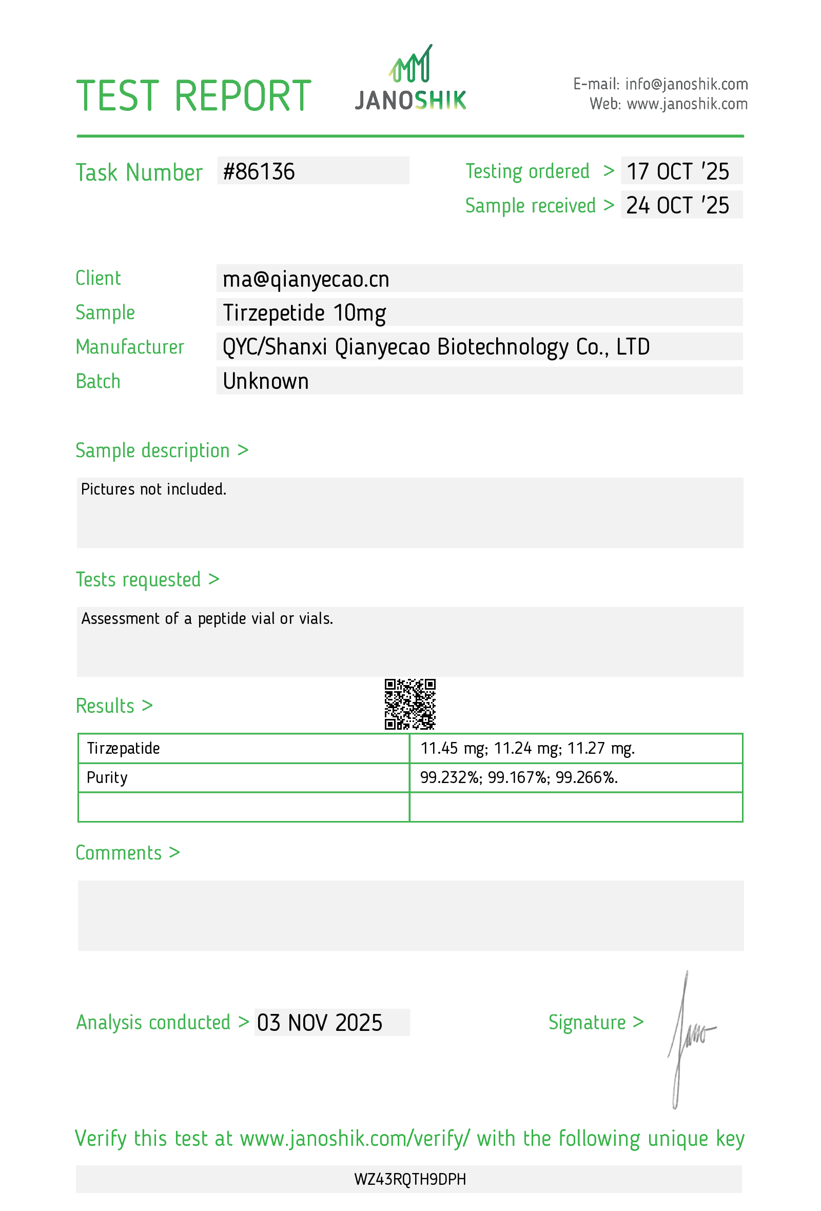 Certificate scan