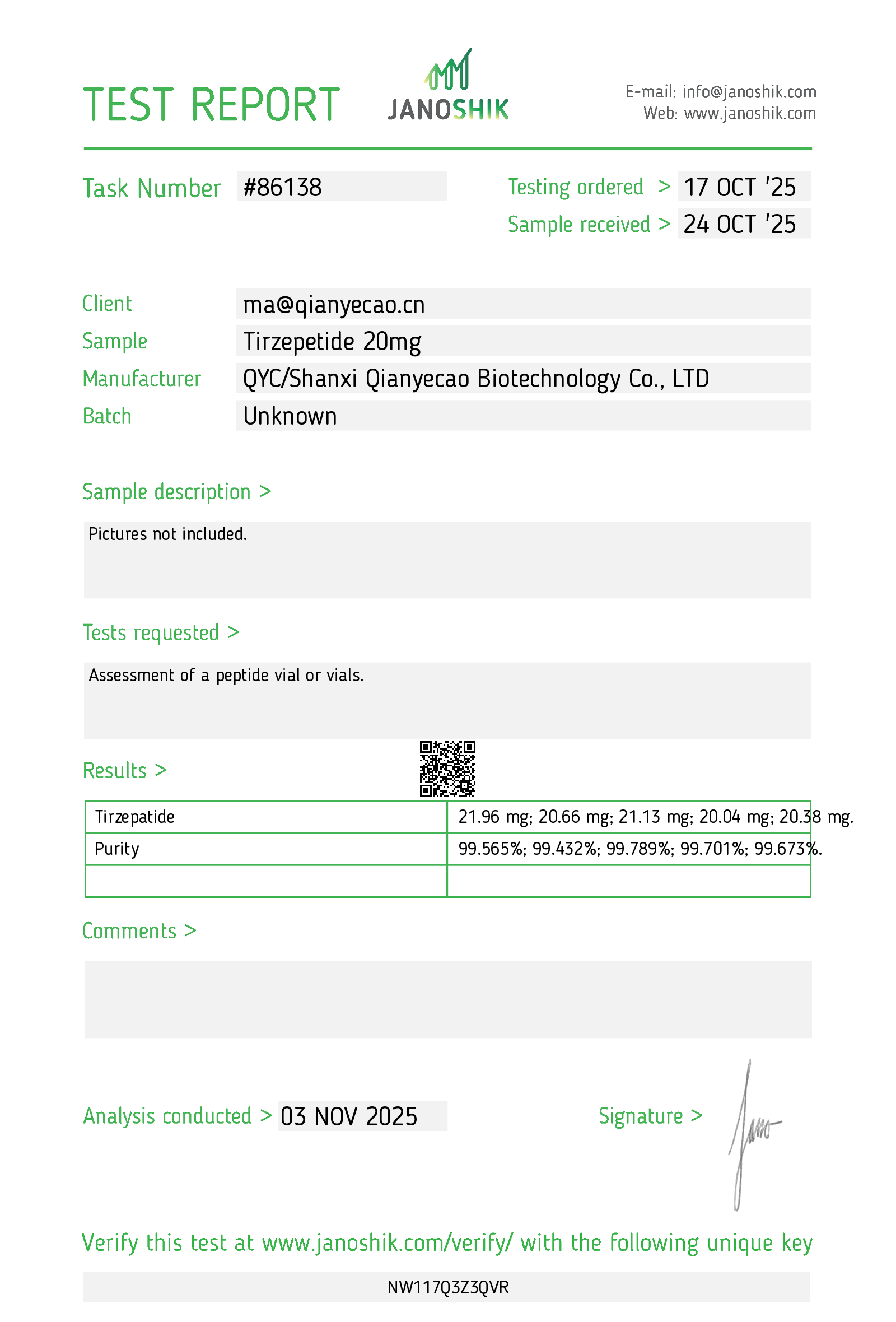 Certificate scan