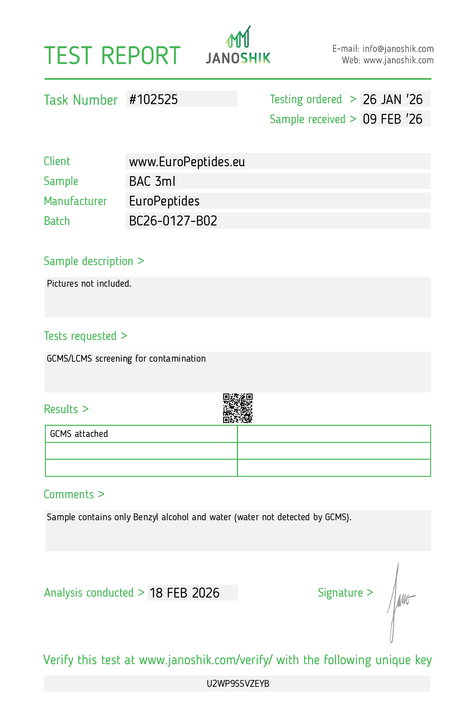 Certificate scan