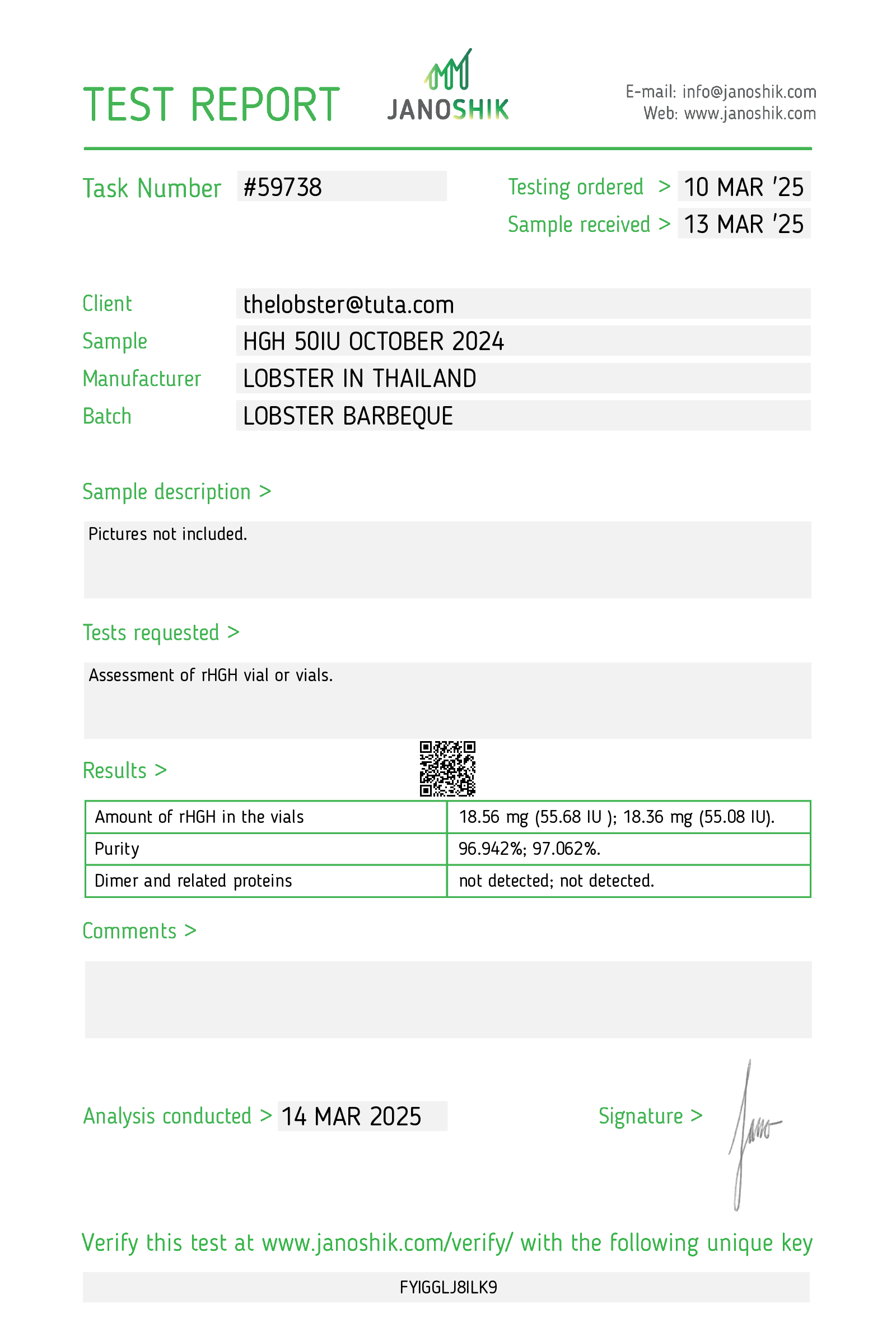 Certificate scan