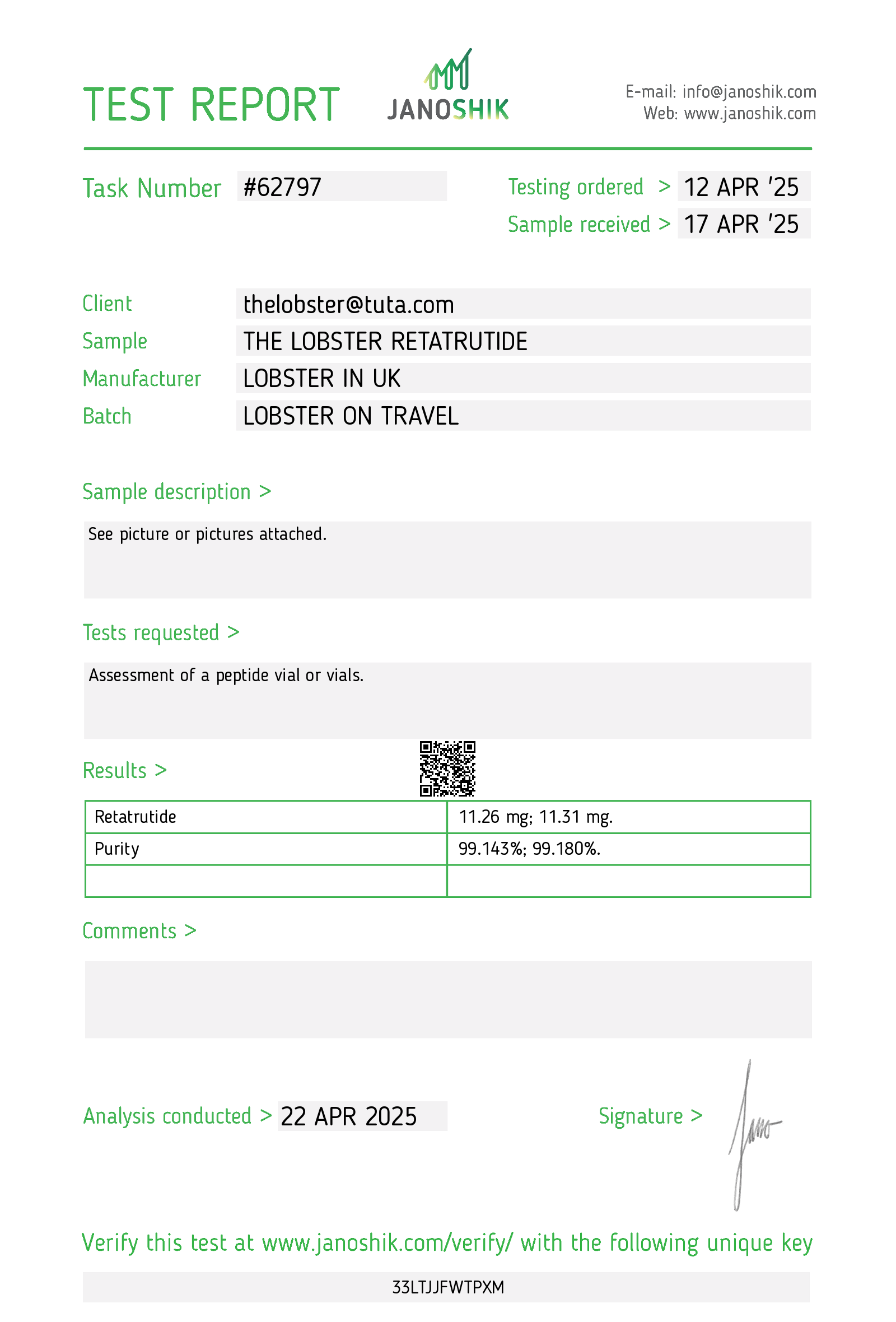 Certificate scan