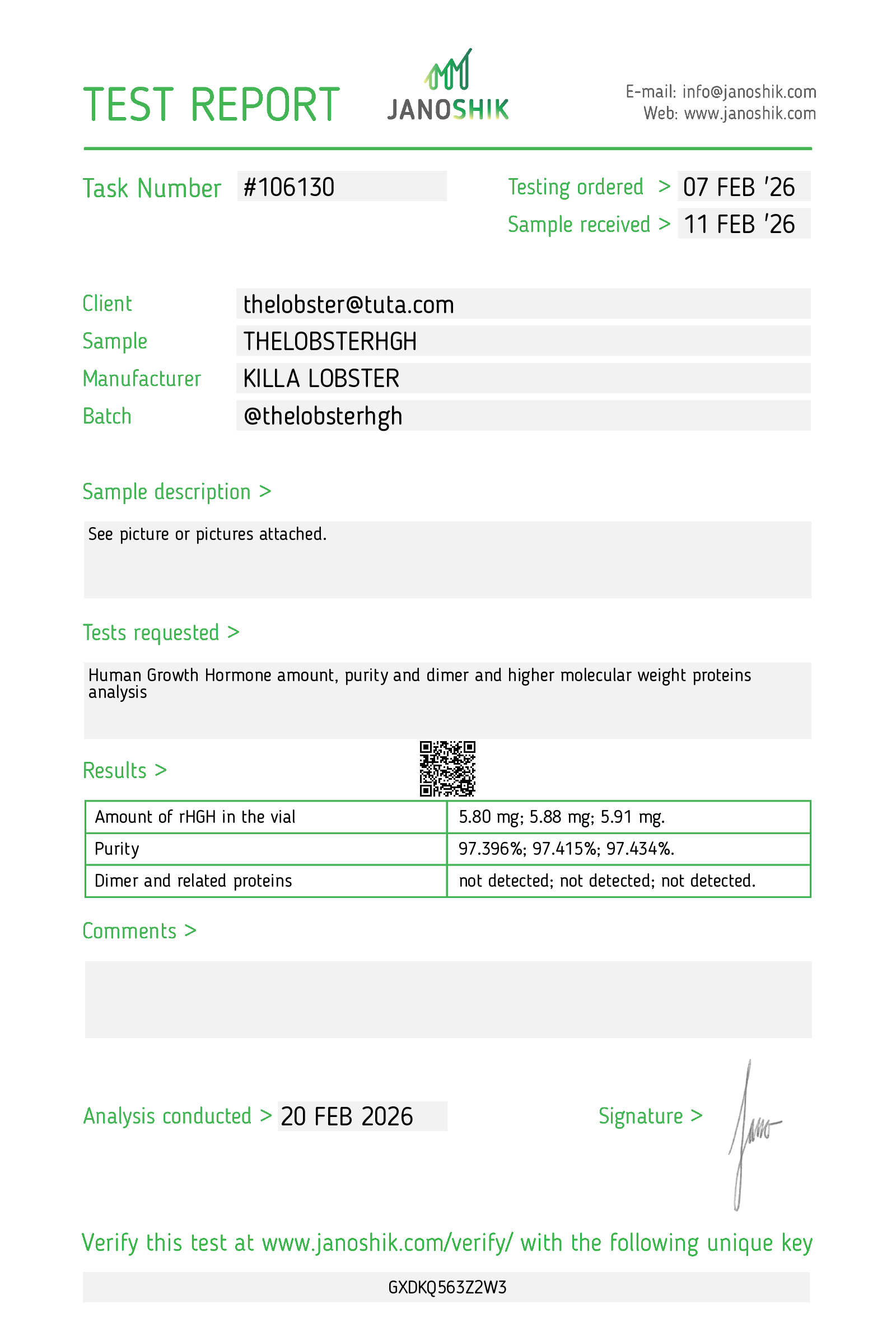 Certificate scan