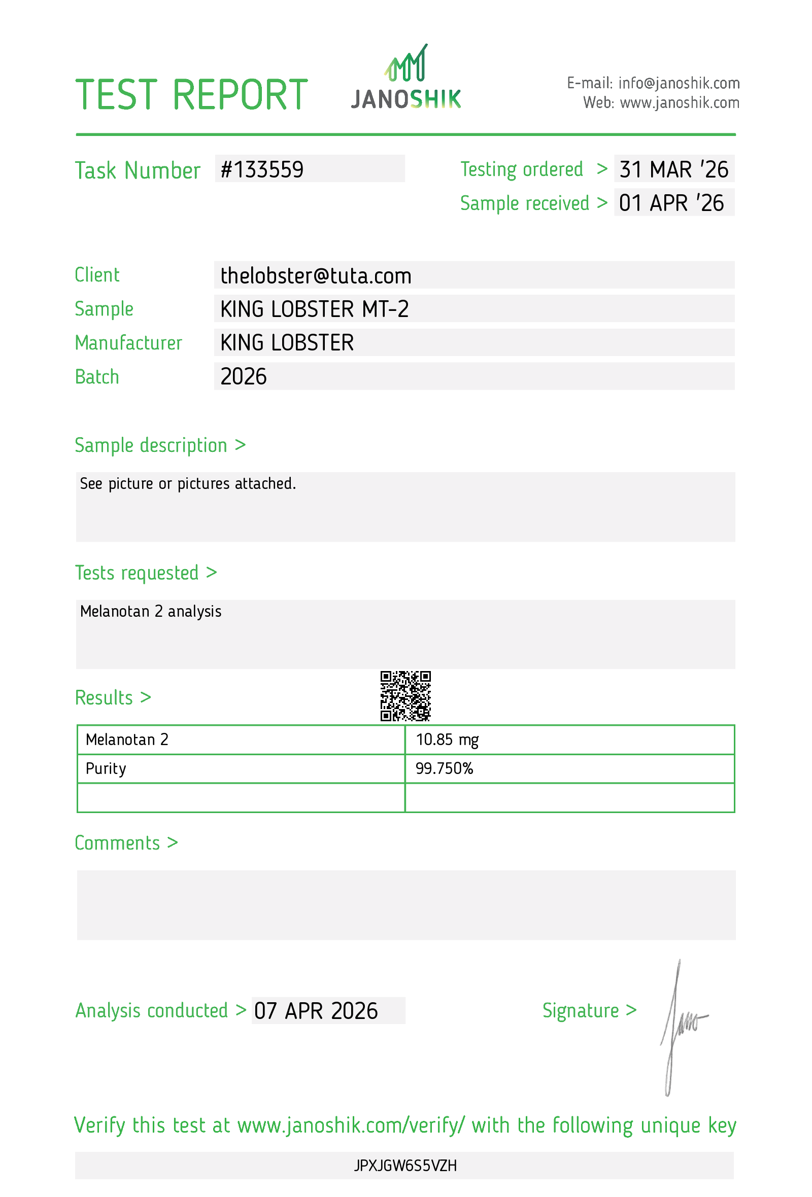 Certificate scan