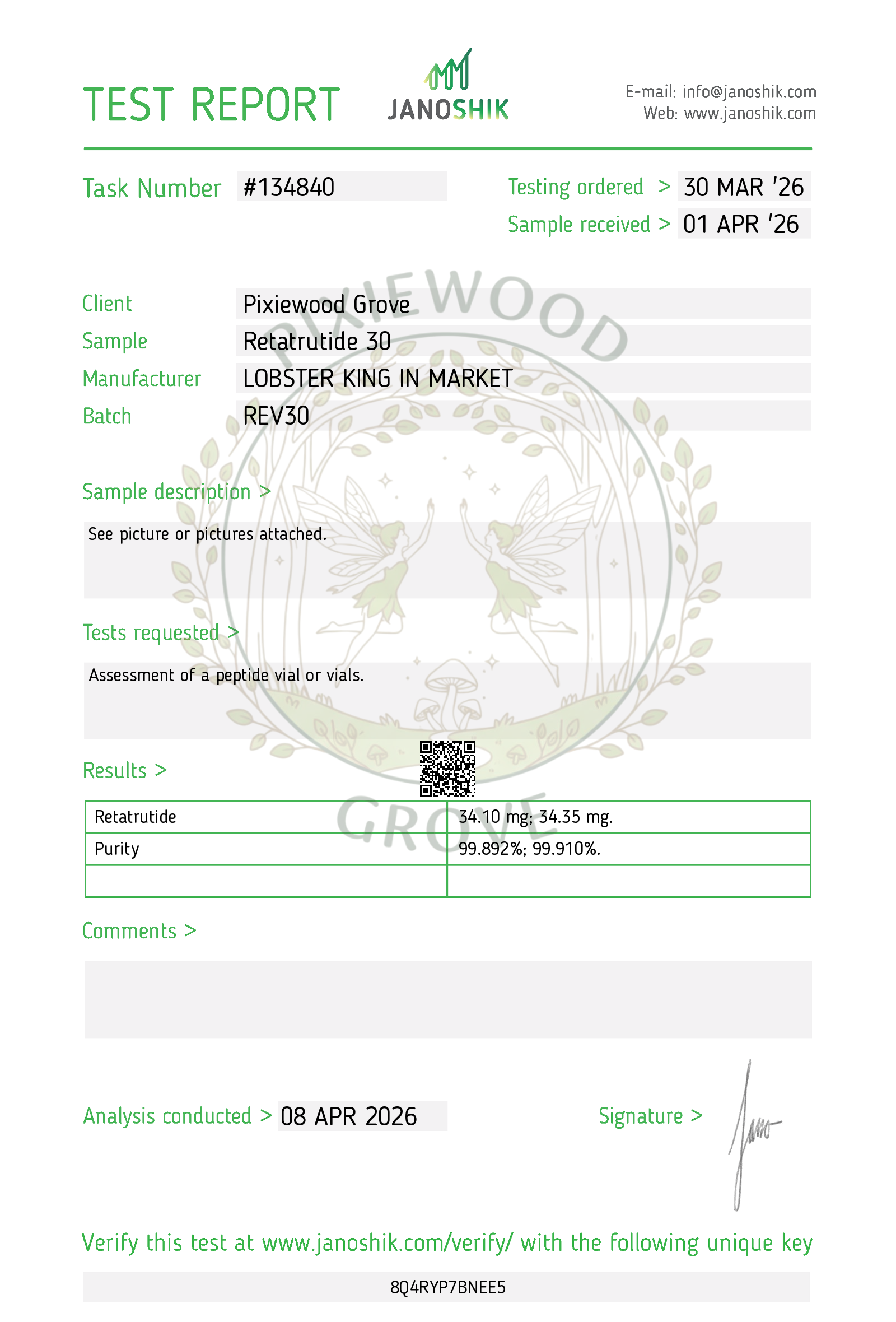 Certificate scan