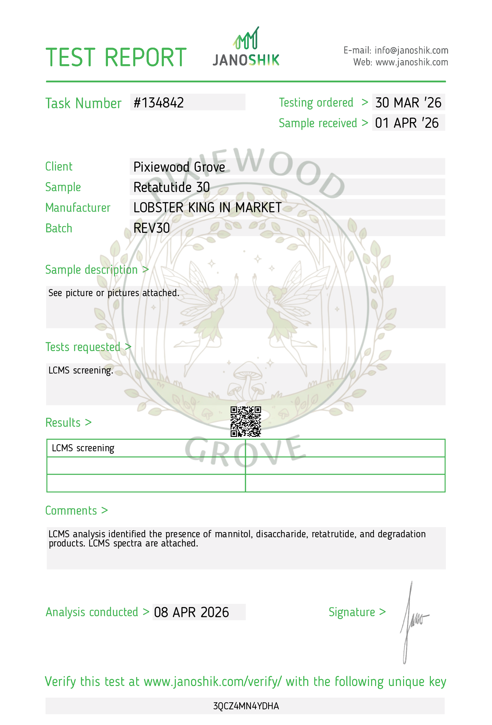 Certificate scan