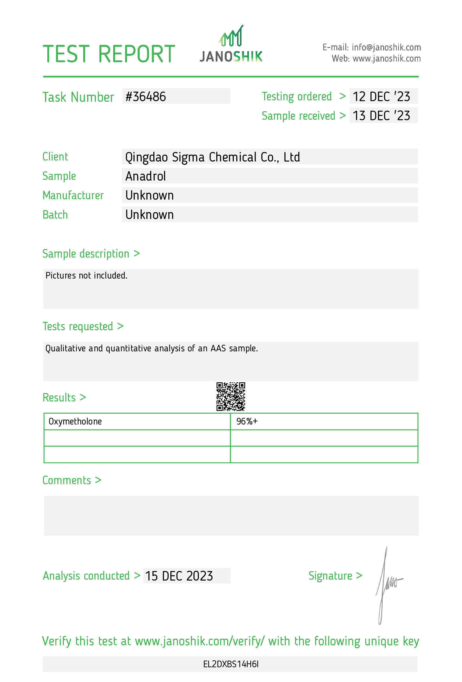 Certificate scan