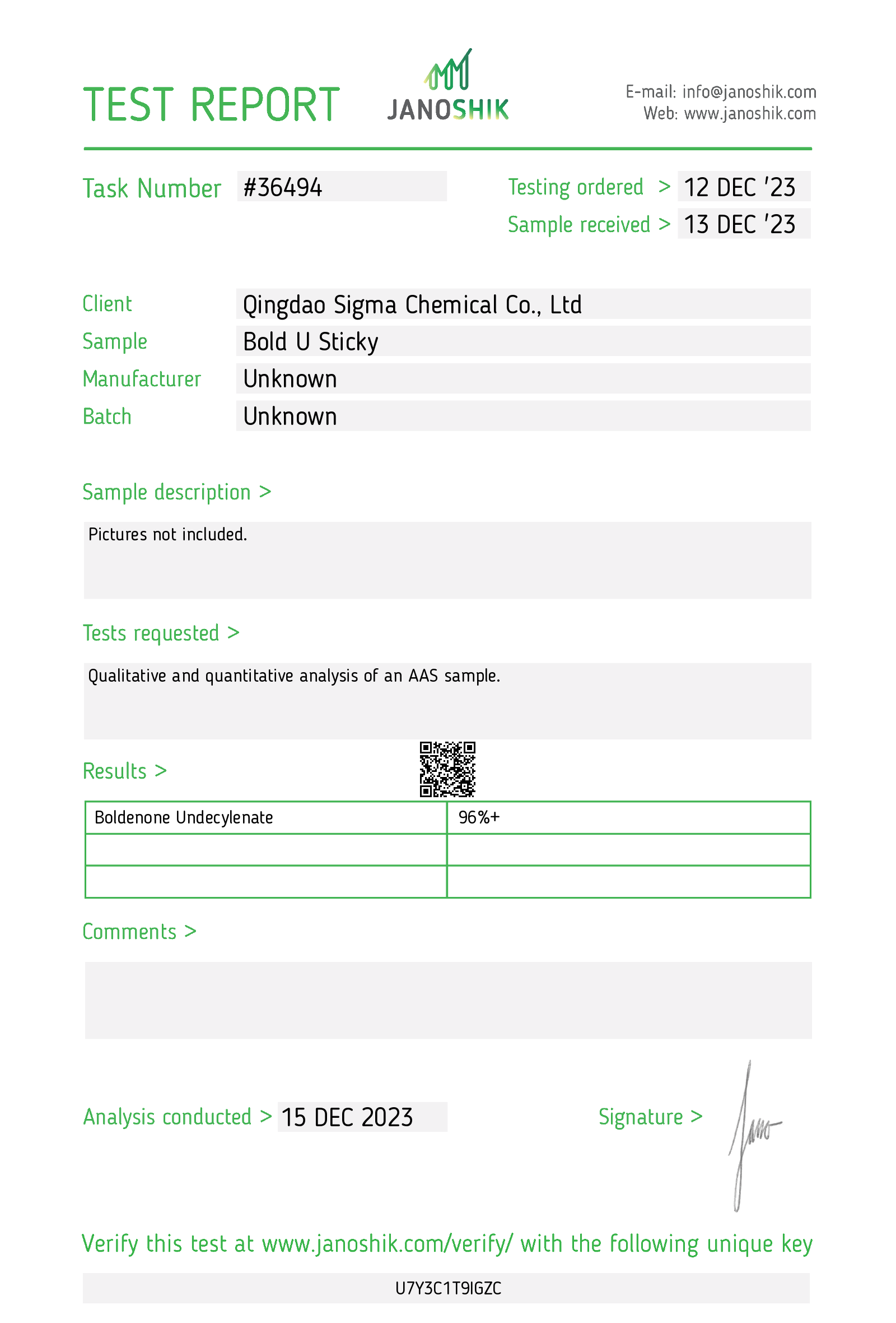Certificate scan