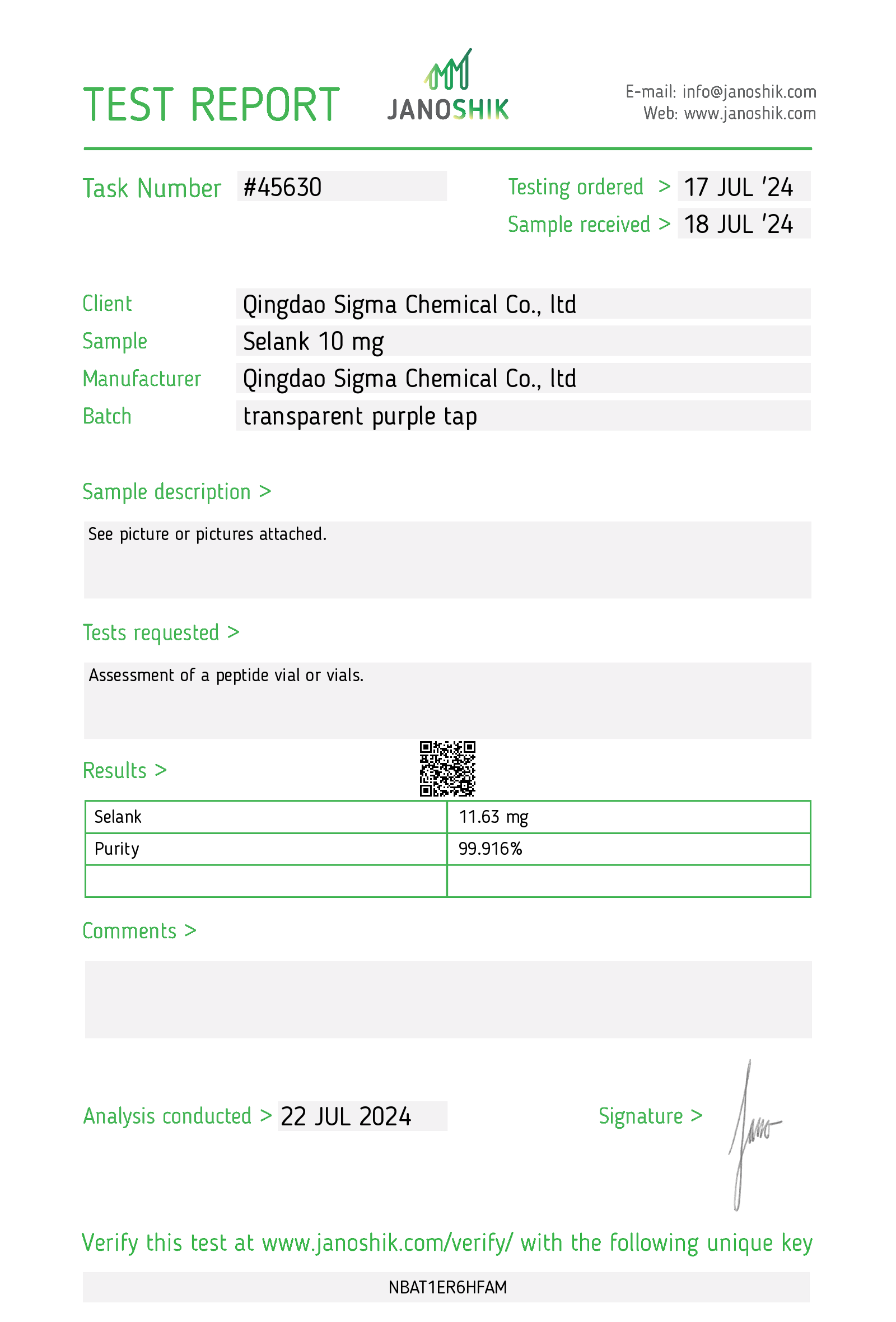 Certificate scan