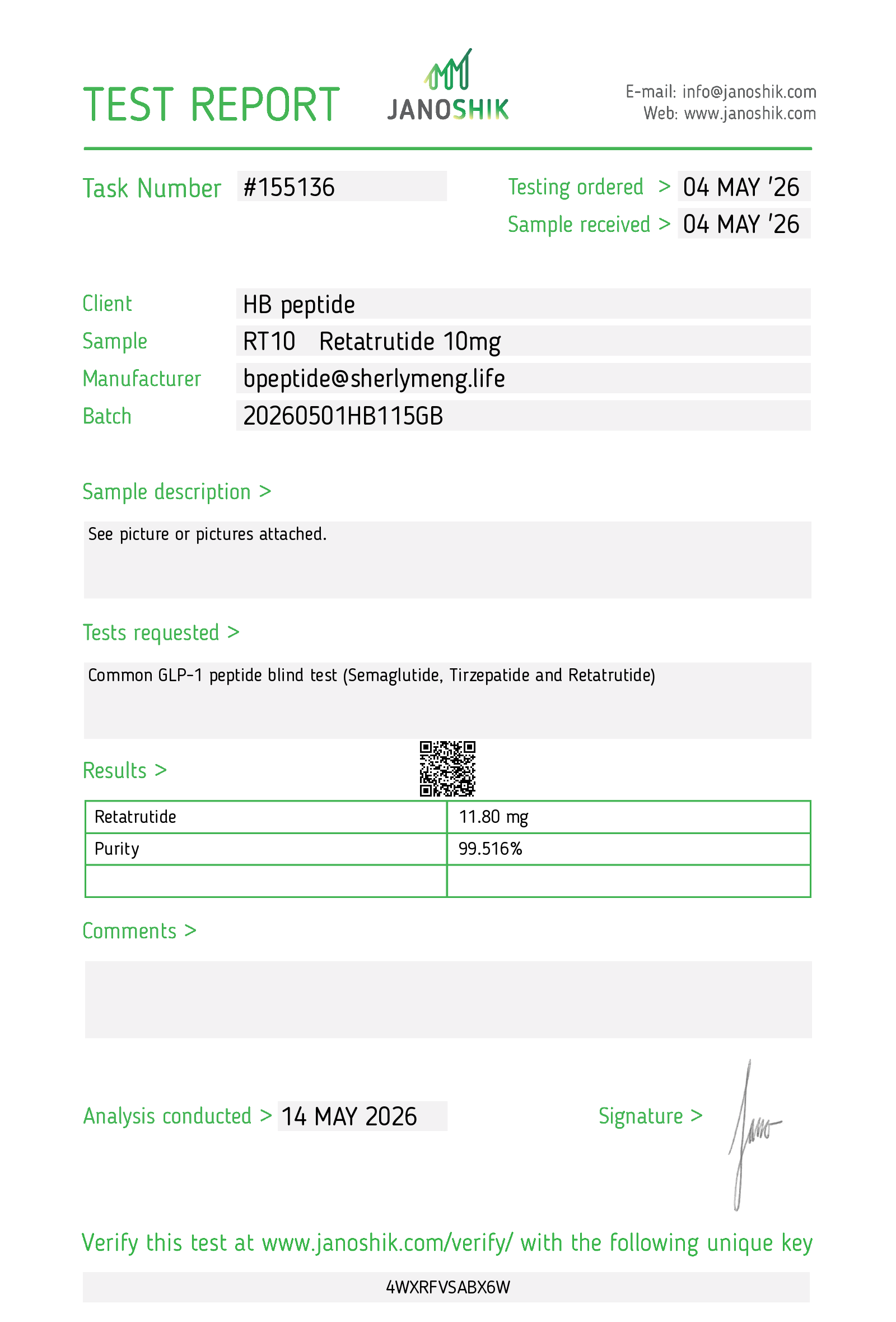 Certificate scan