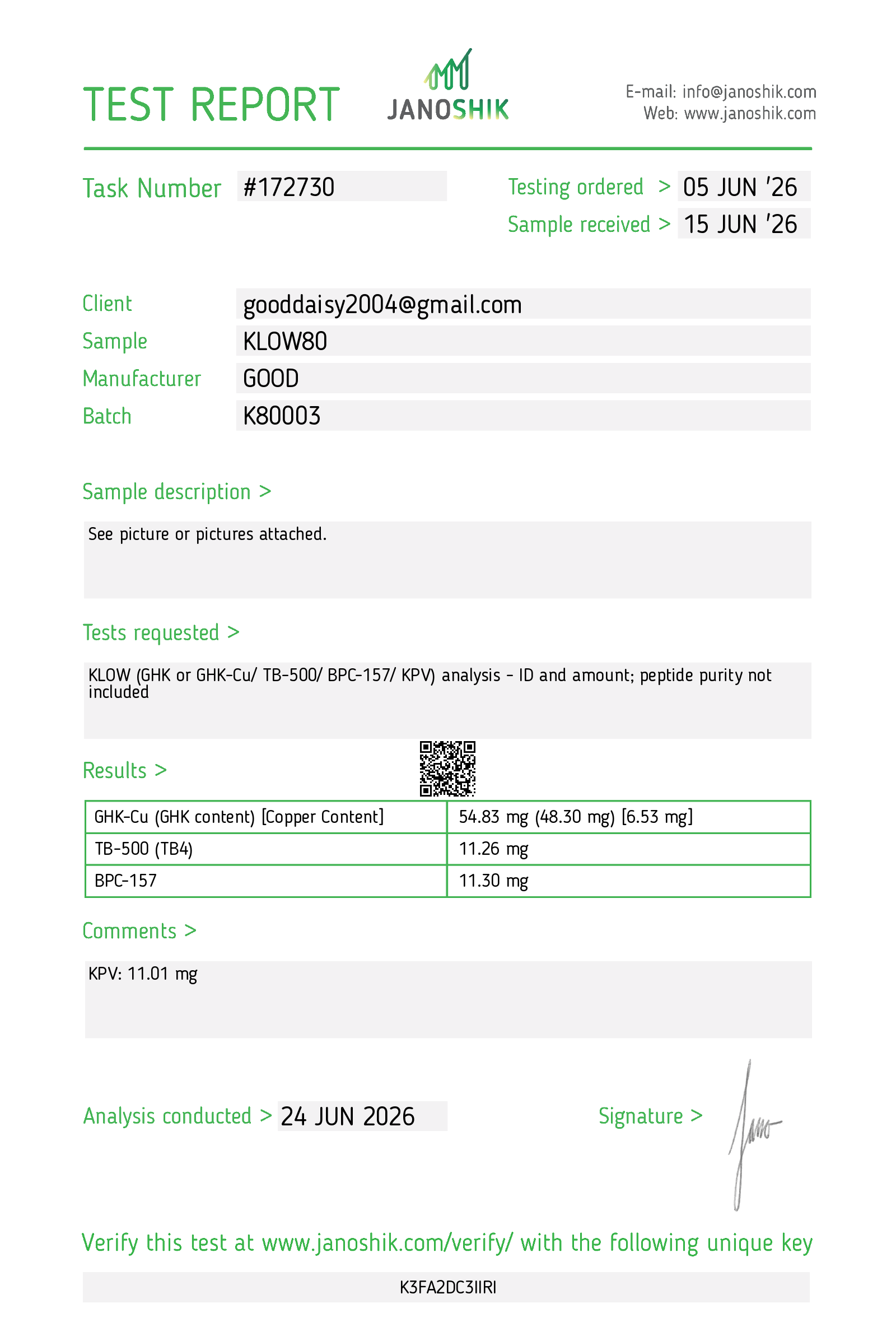 Certificate scan
