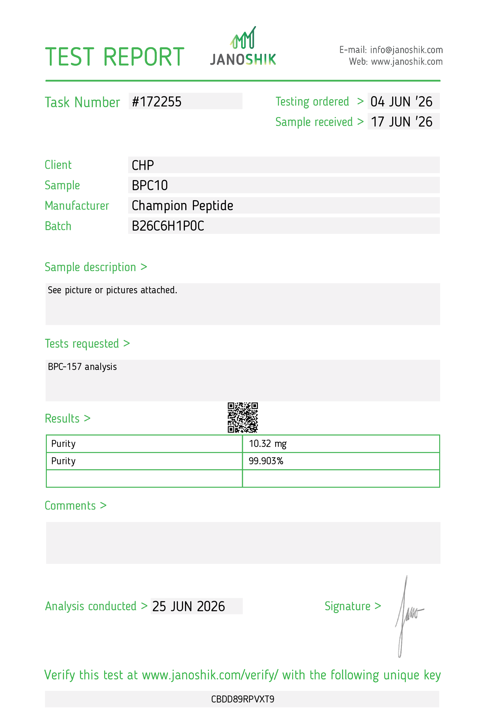 Certificate scan