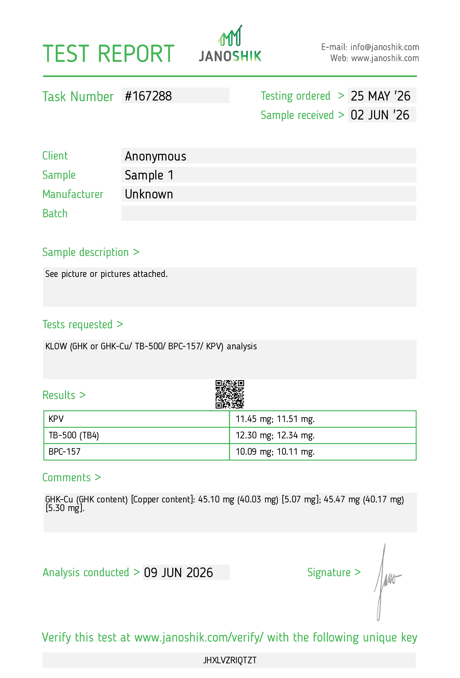 Certificate scan