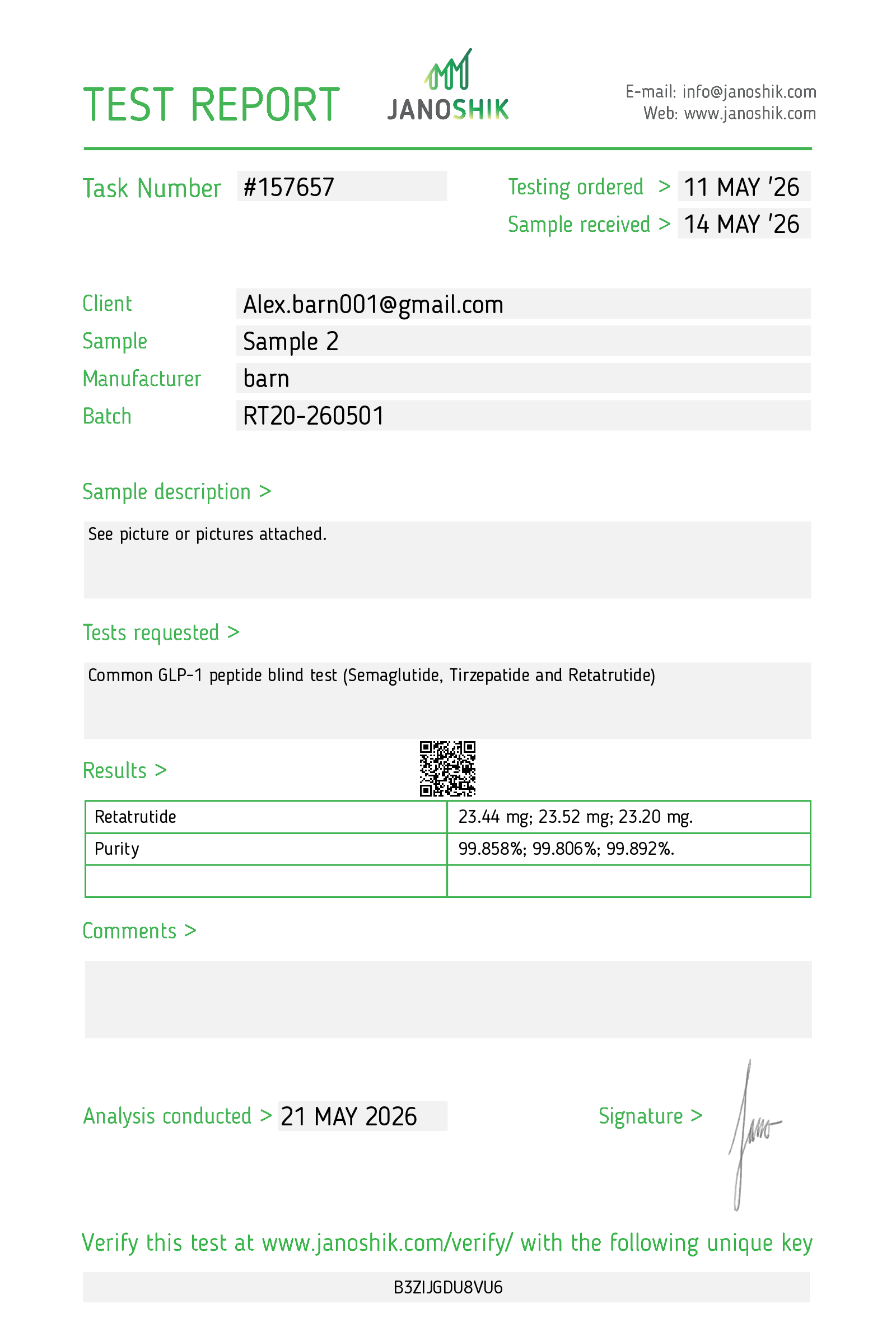 Certificate scan