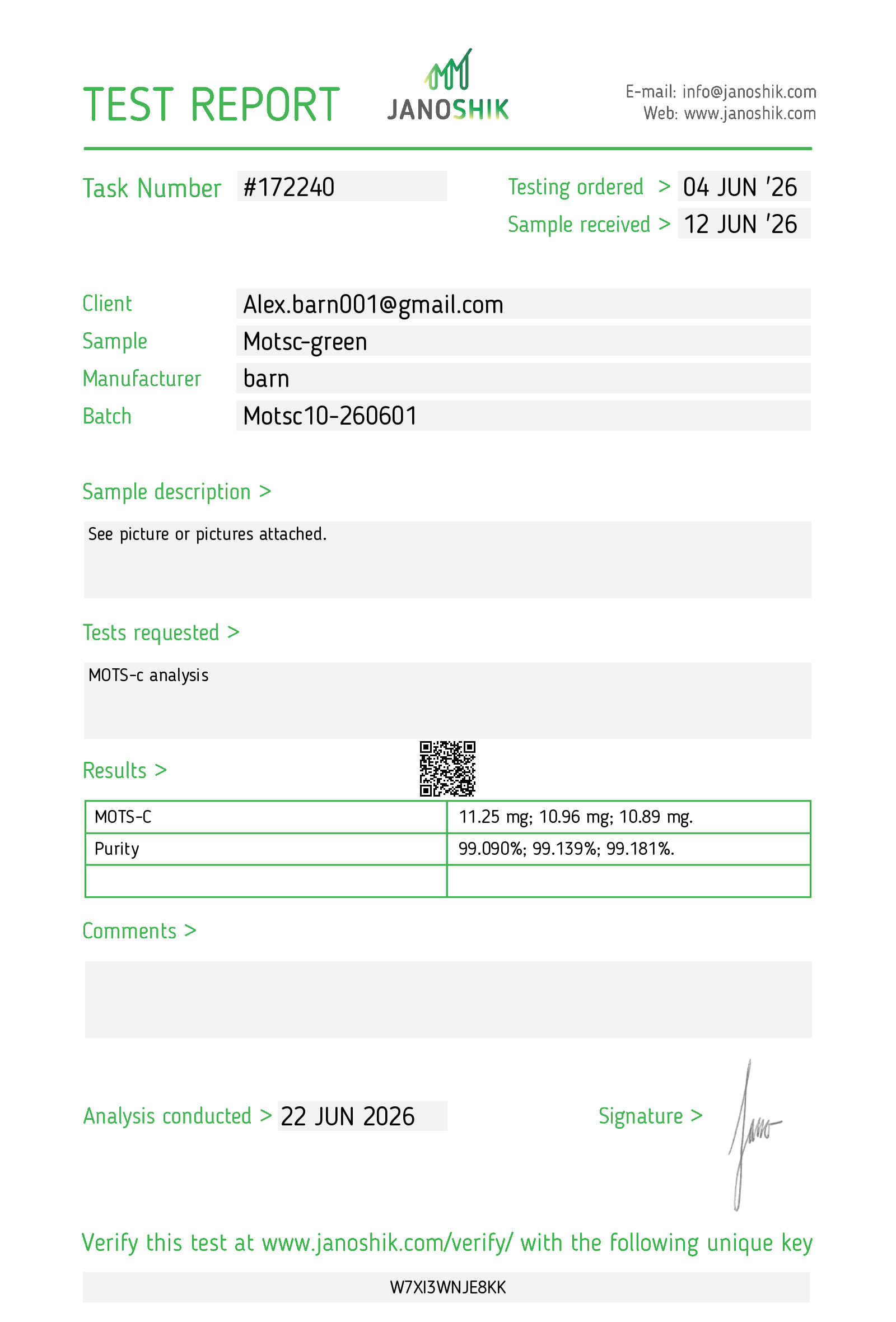 Certificate scan
