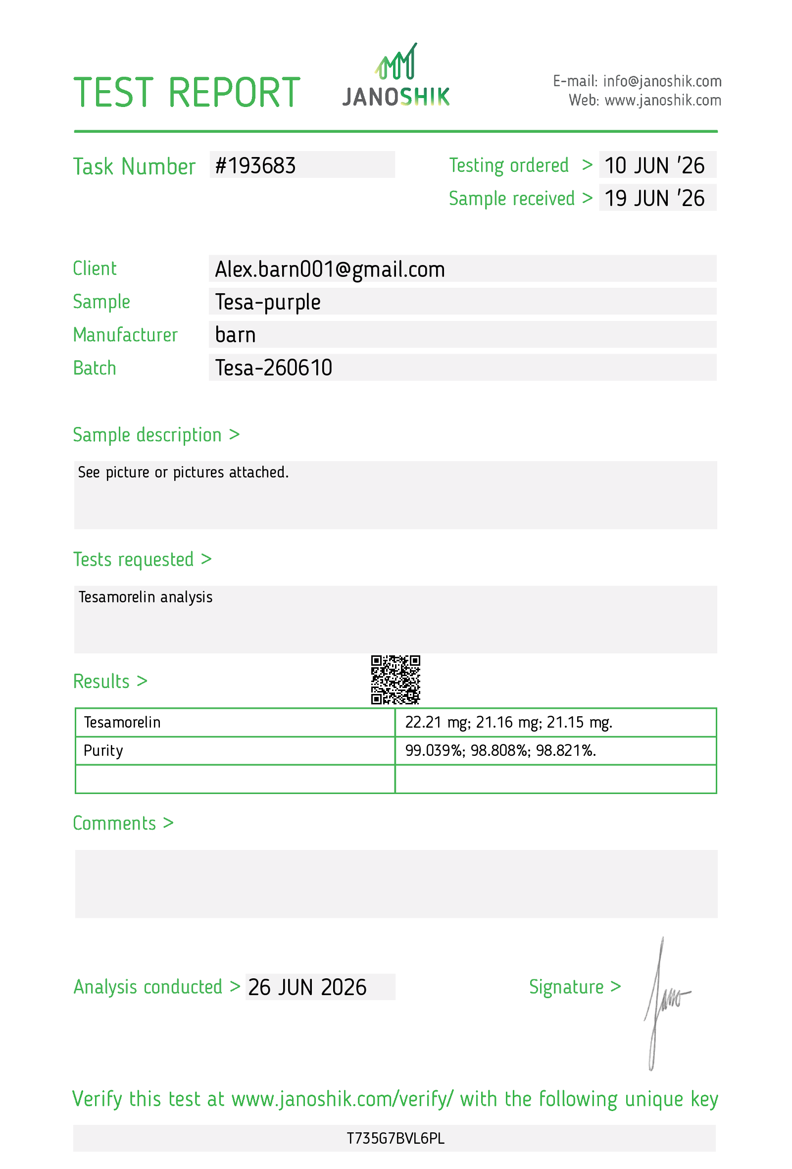 Certificate scan