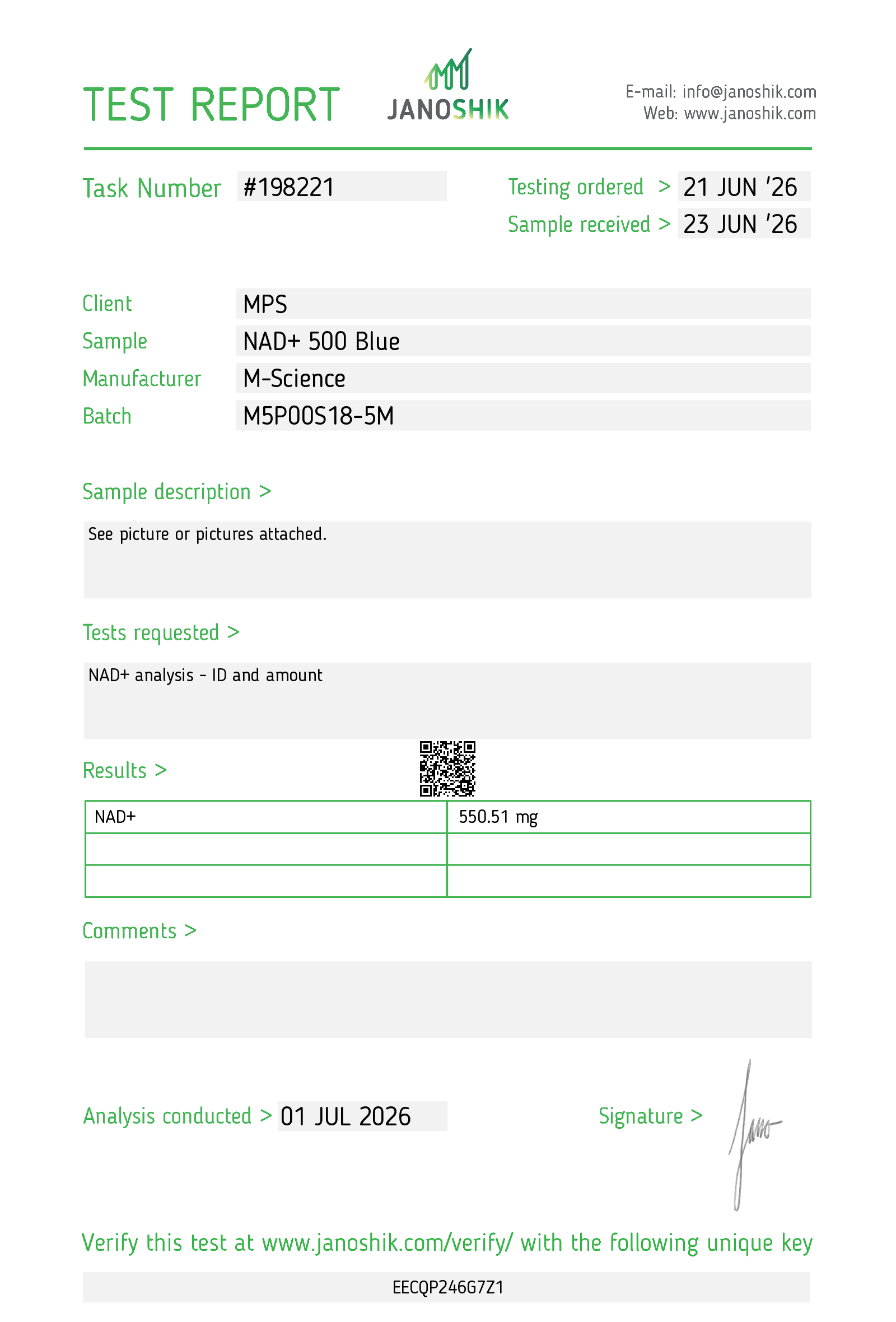 Certificate scan