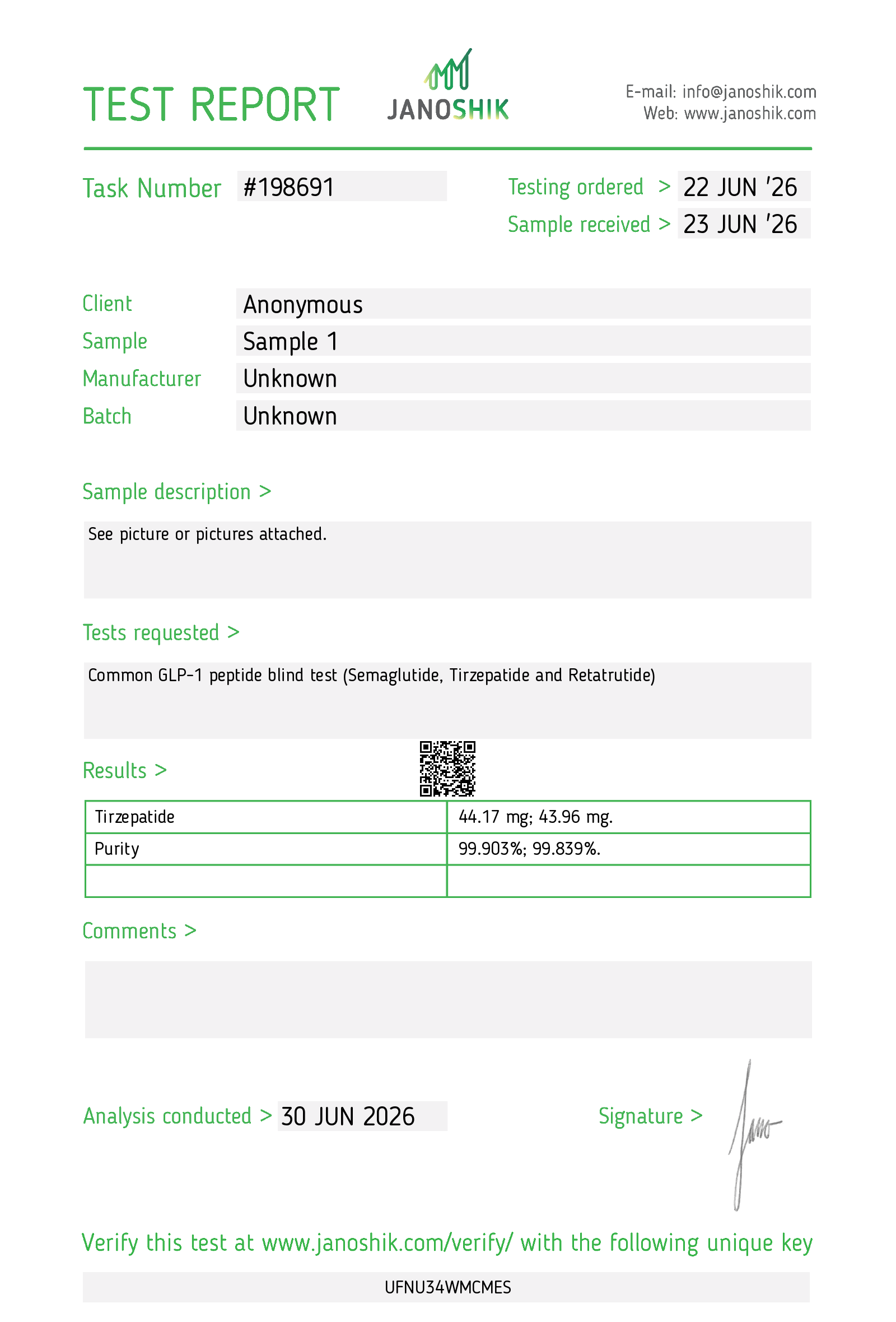 Certificate scan