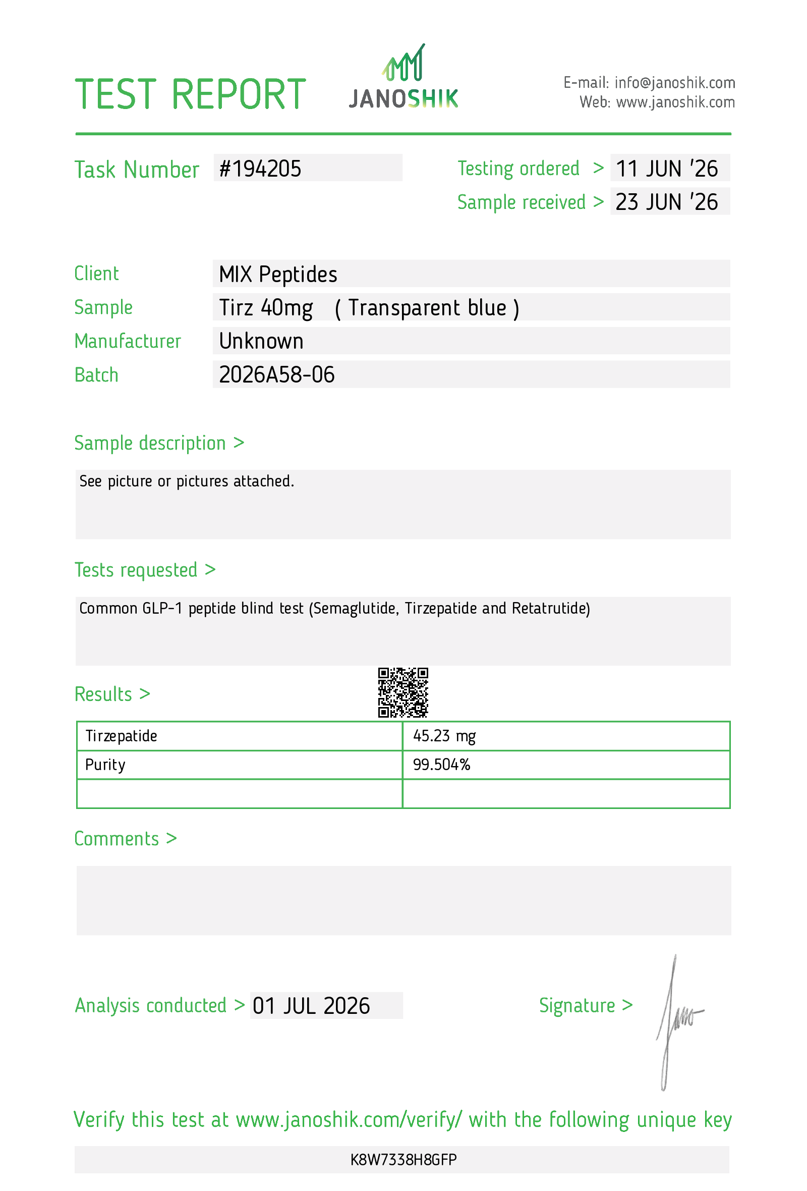 Certificate scan