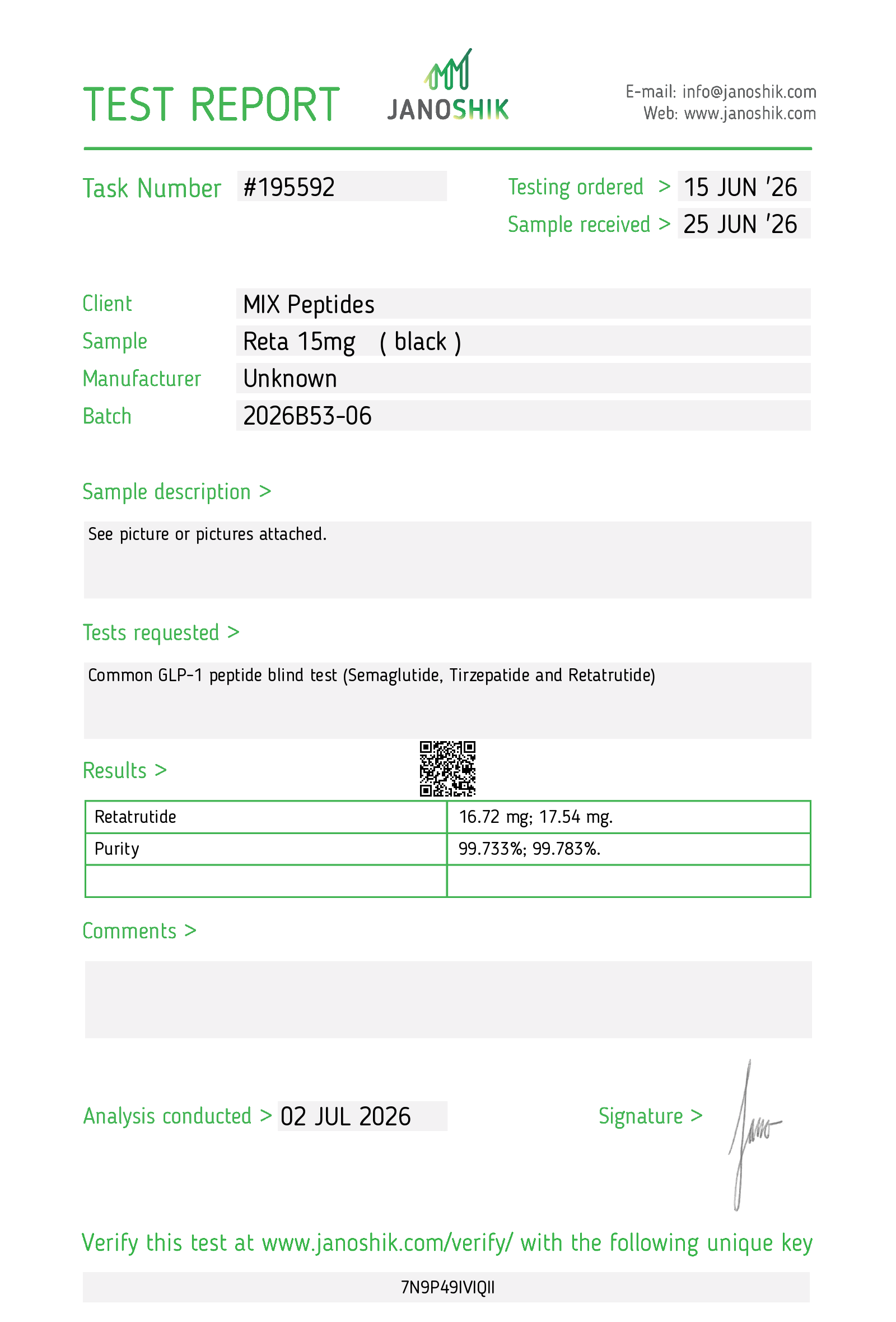 Certificate scan
