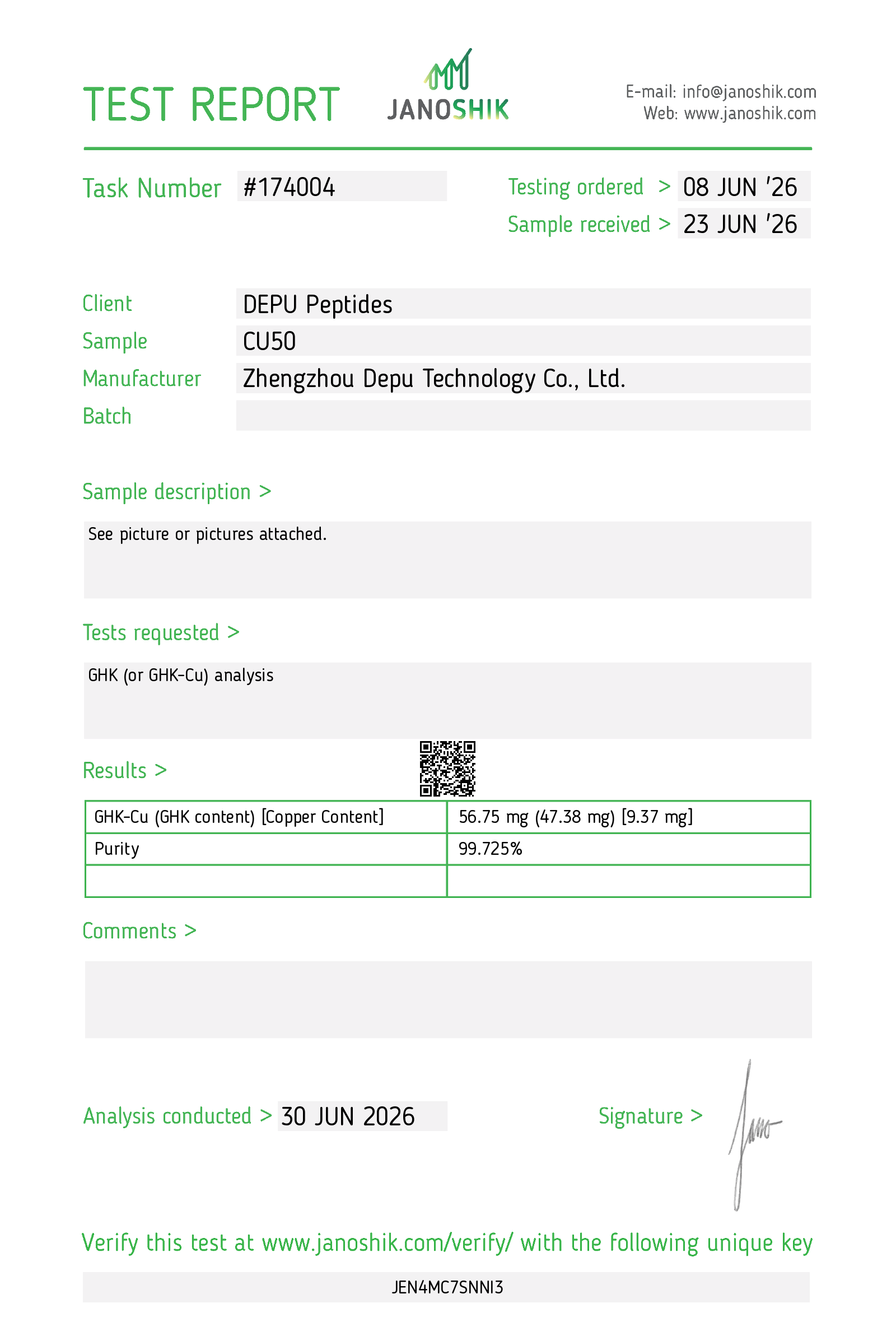 Certificate scan
