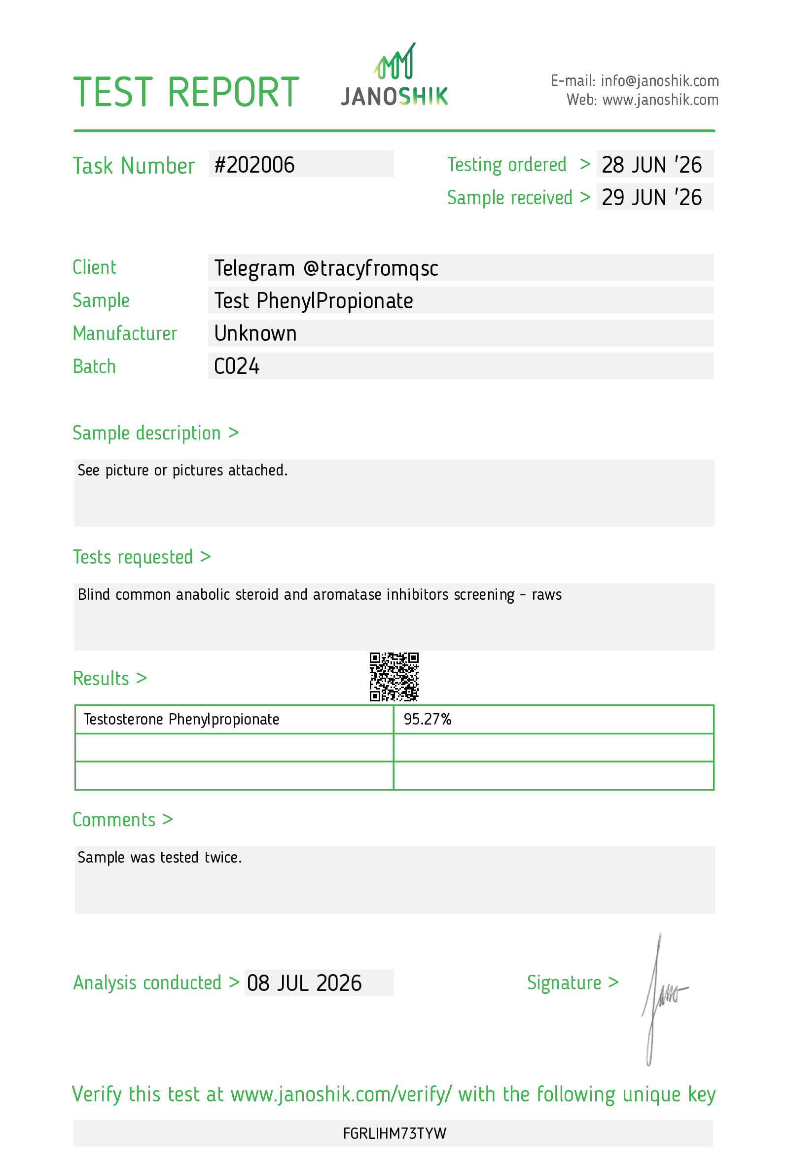 Certificate scan
