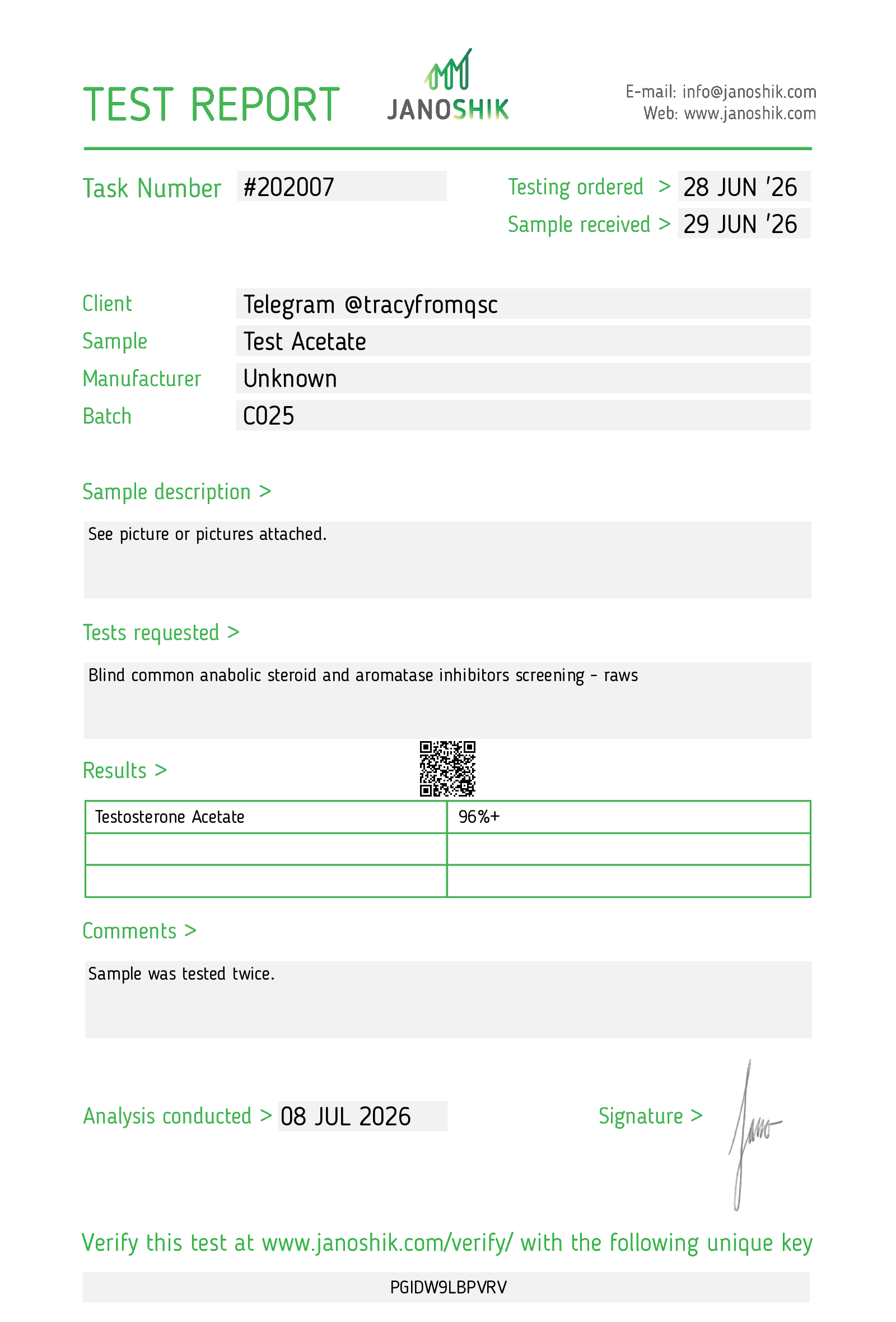 Certificate scan