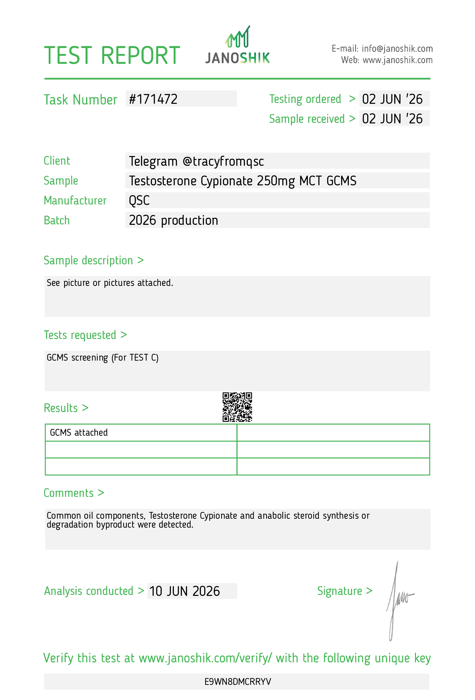 Certificate scan