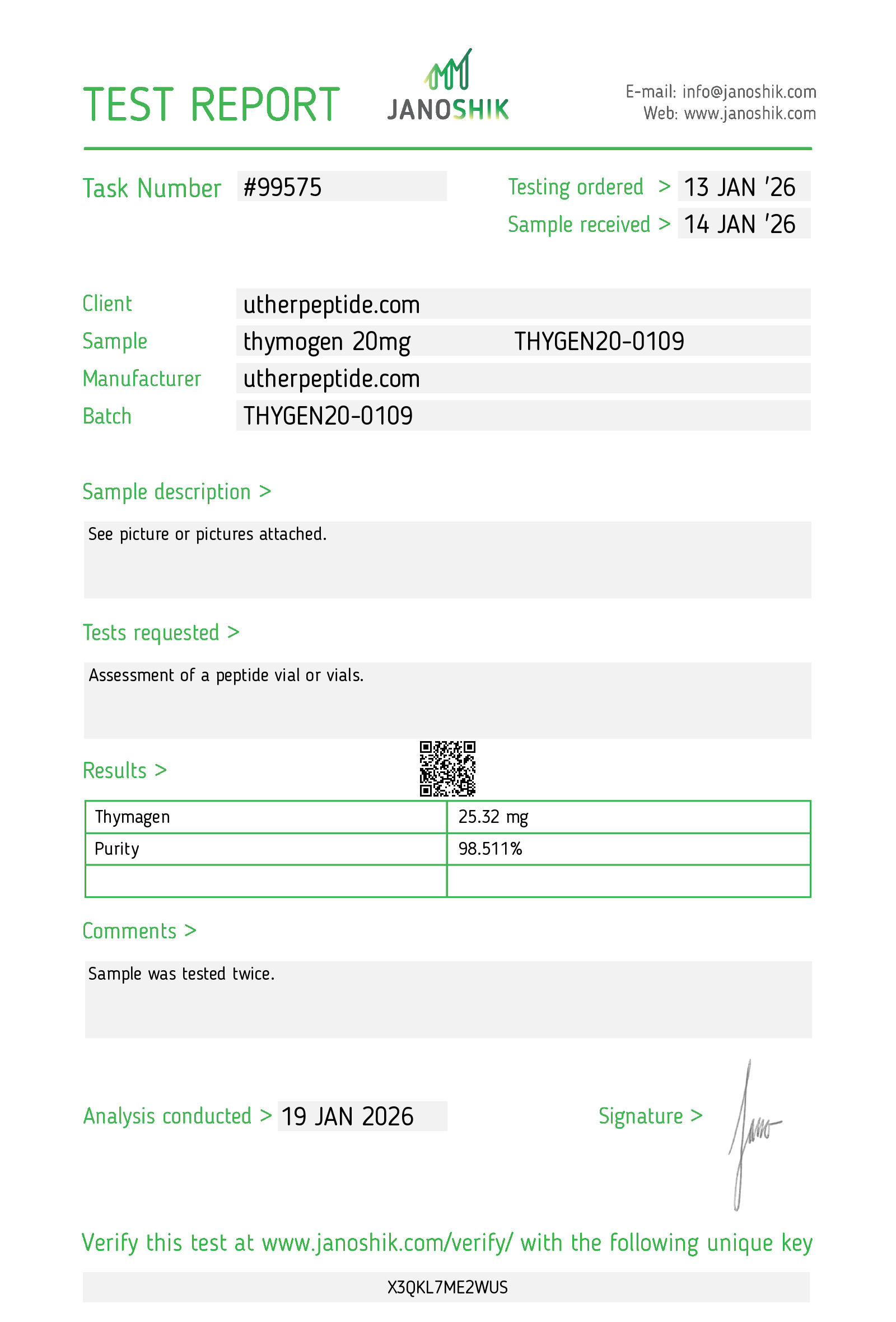Certificate scan