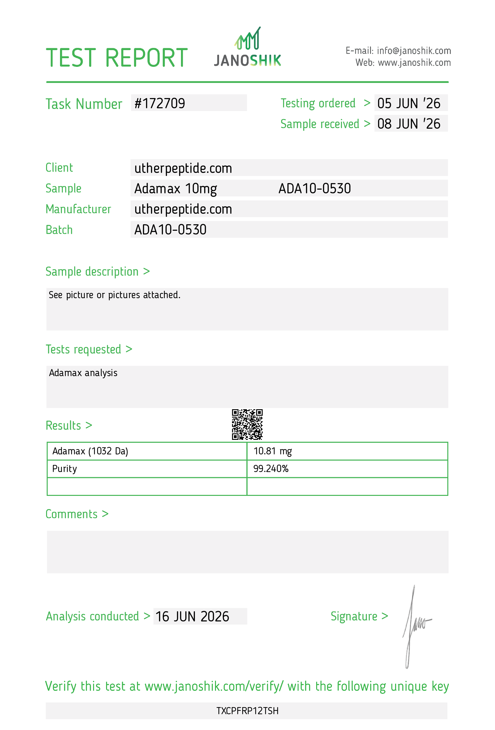 Certificate scan