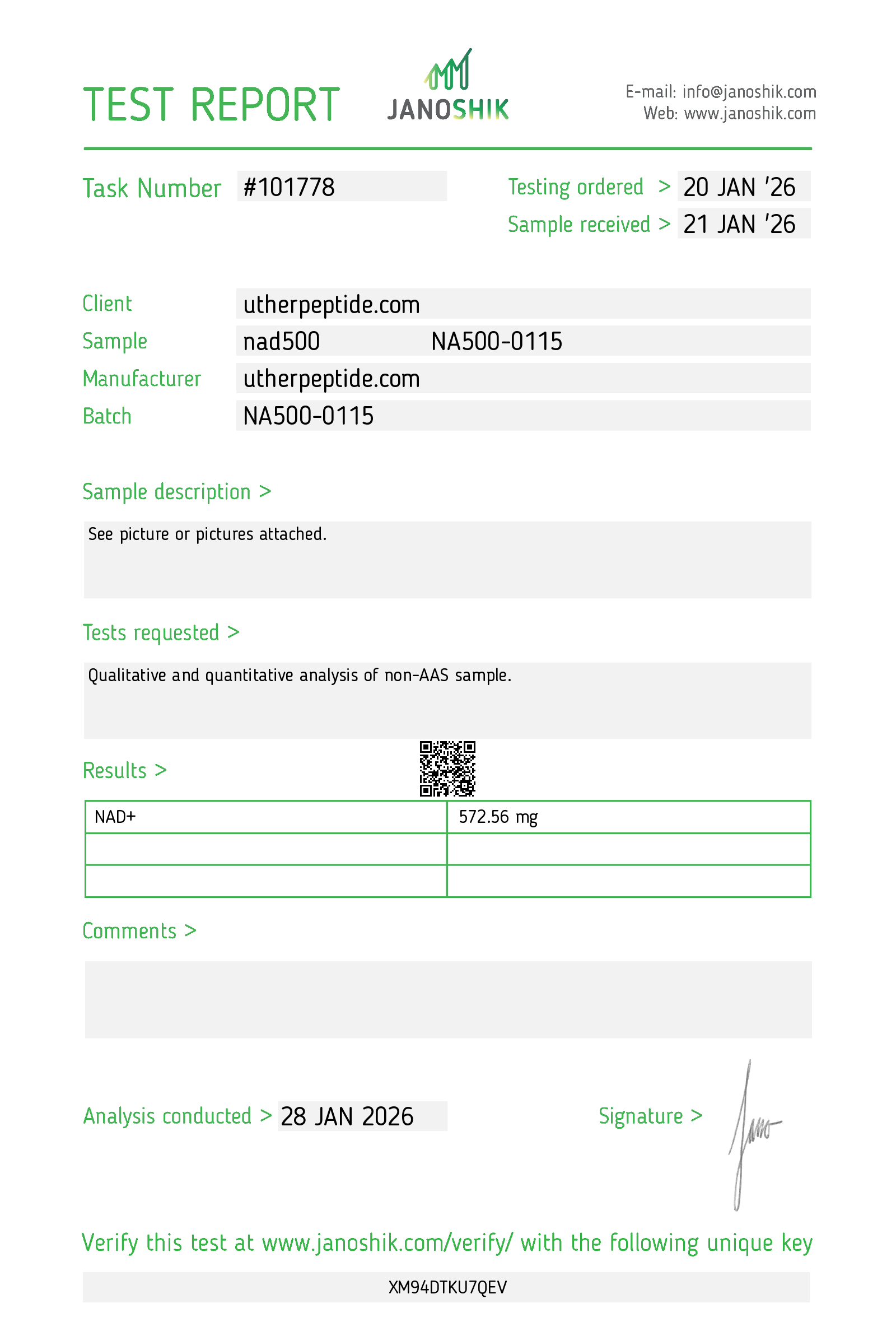 NAD+ COA · 2026-01-28